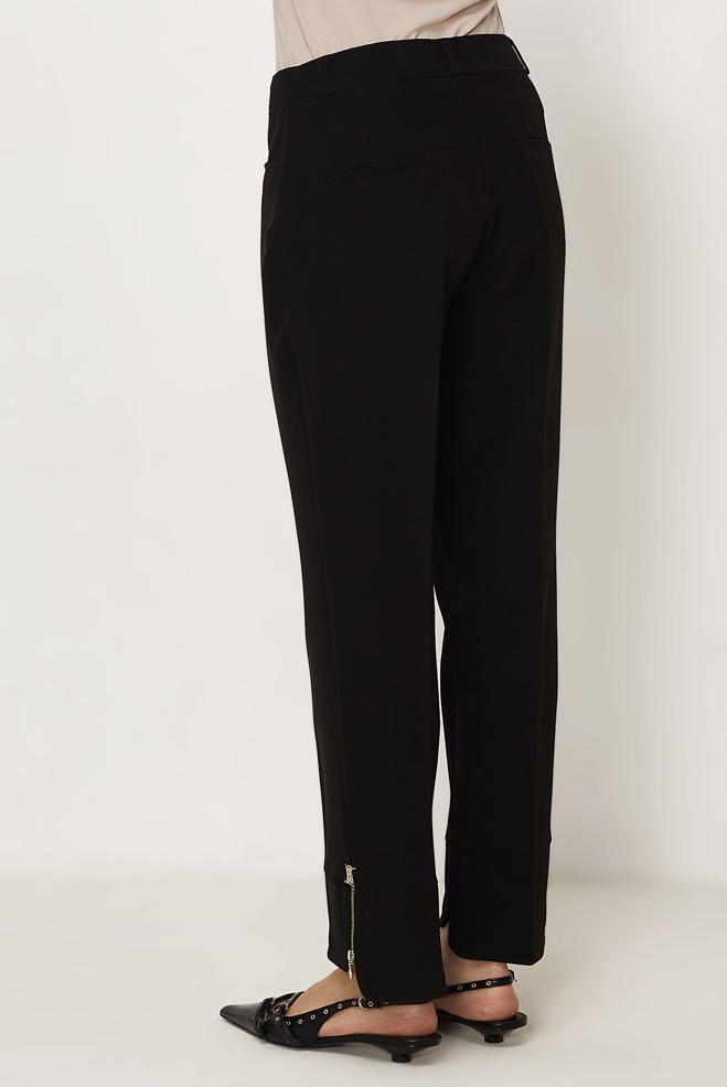 Hijab-Kleidung SCHWARZ HOSE MIT REIßVERSCHLUSS 70939 - ALVİNA