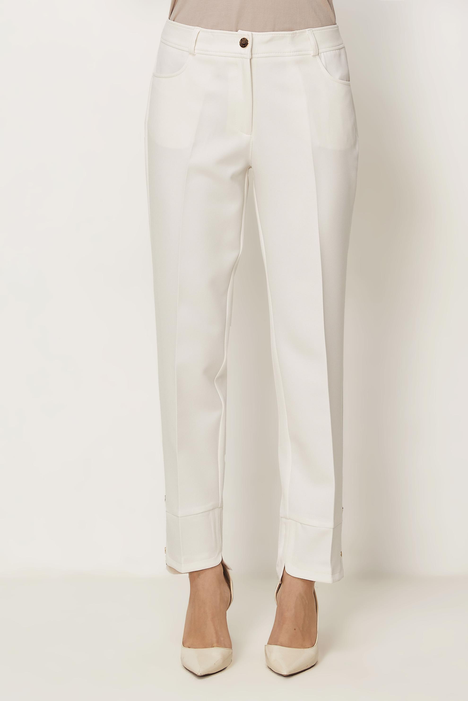 Tesettür giyim BEYAZ FERMUAR DETAYLI PANTOLON 70939