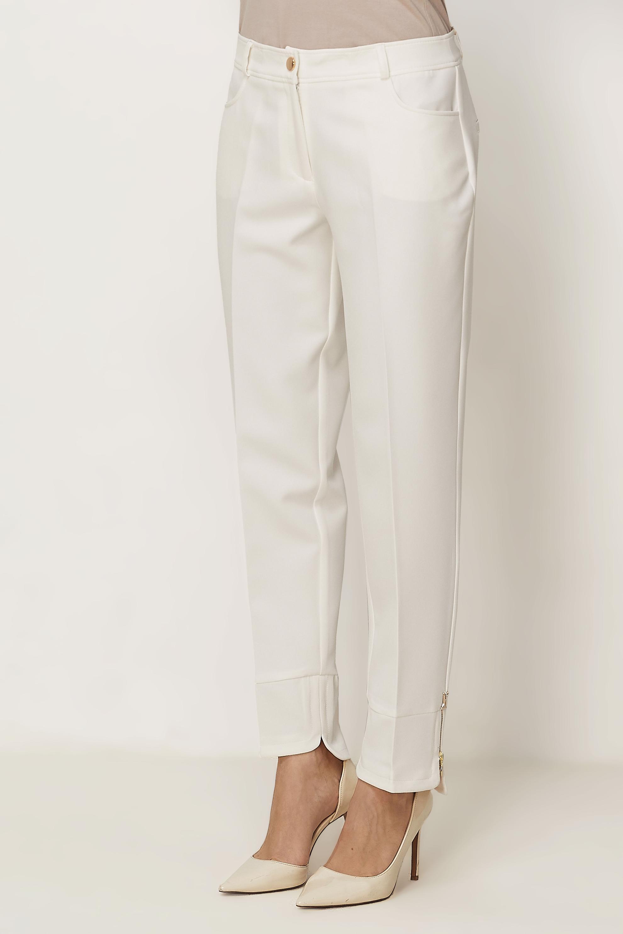 Tesettür giyim BEYAZ FERMUAR DETAYLI PANTOLON 70939