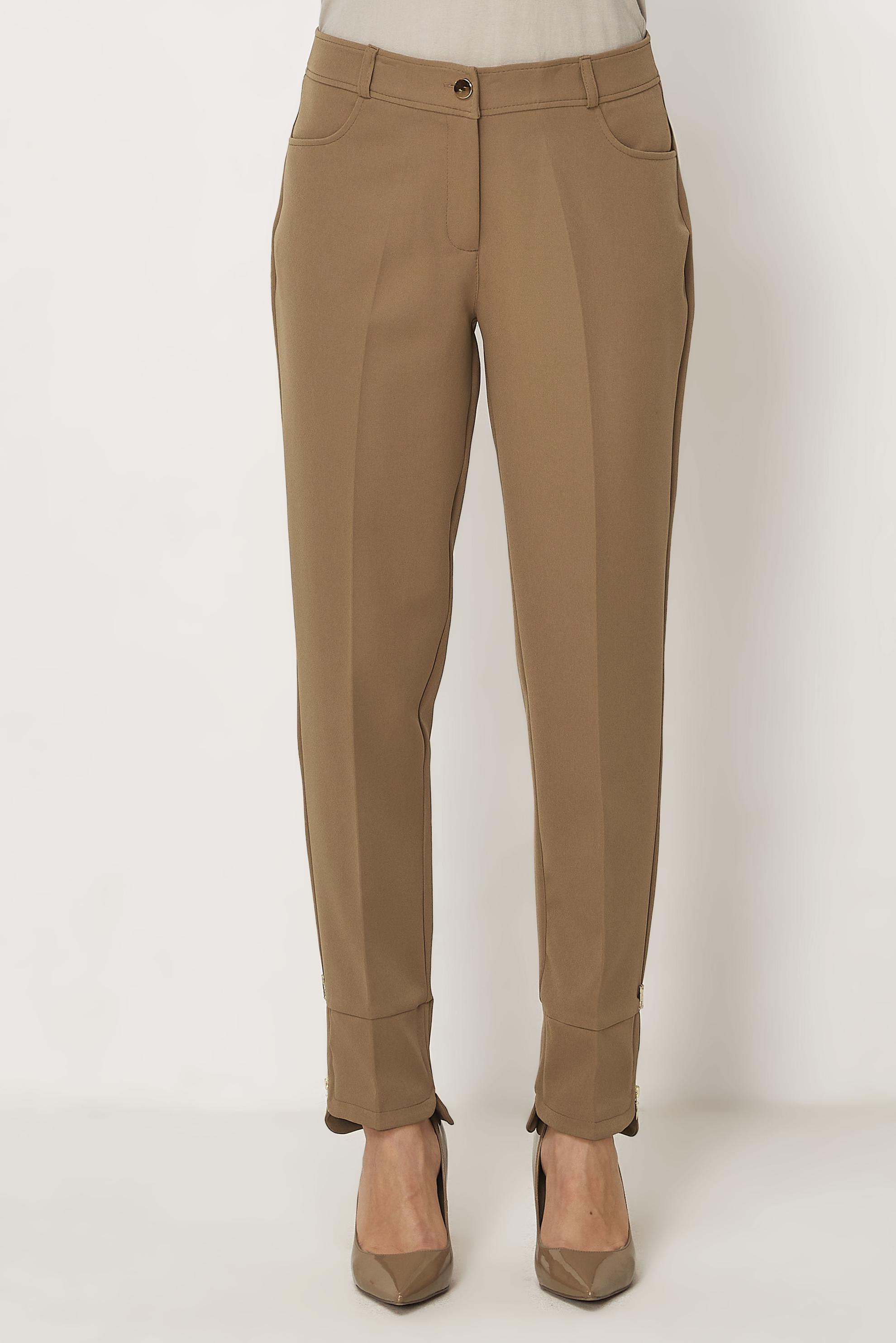 Tesettür giyim KAHVE FERMUAR DETAYLI PANTOLON 70939