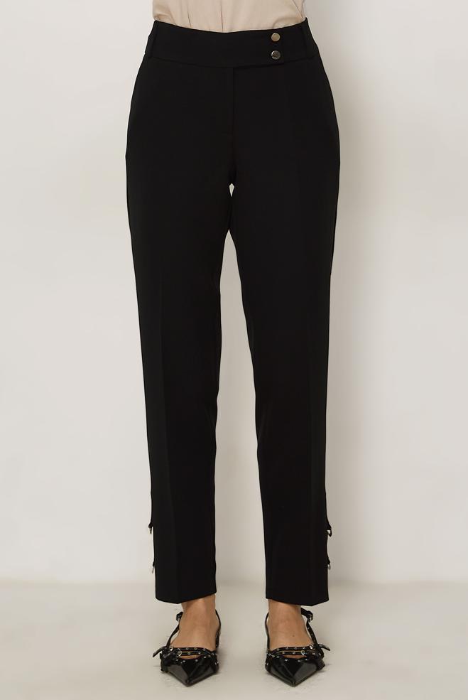 Hijab clothing BLACK STRAIGHT CUT PANTS 70942 - ALVİNA