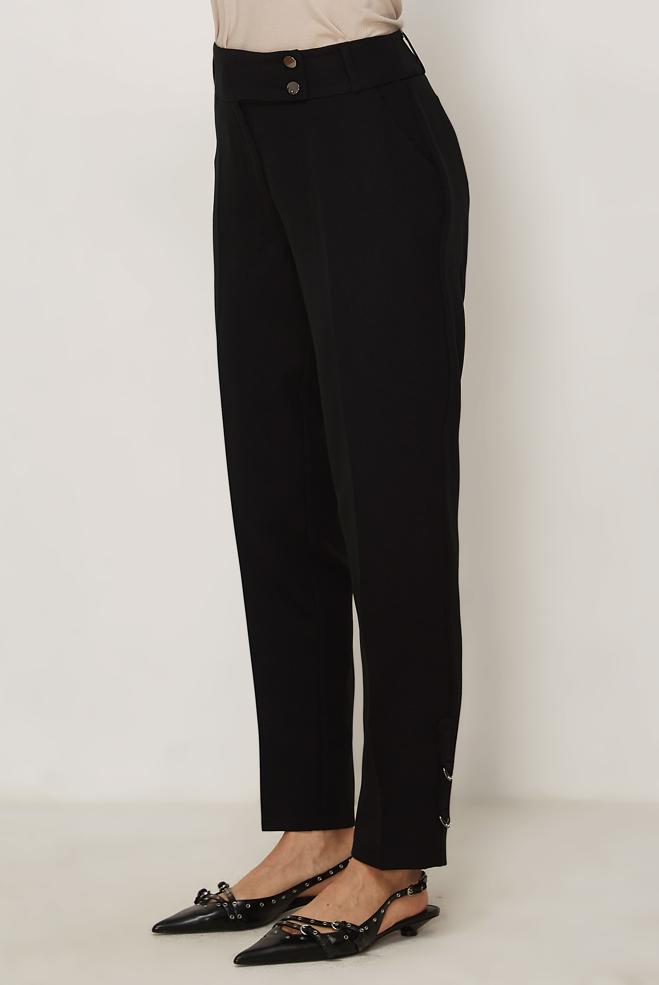 Hijab clothing BLACK STRAIGHT CUT PANTS 70942 - ALVİNA