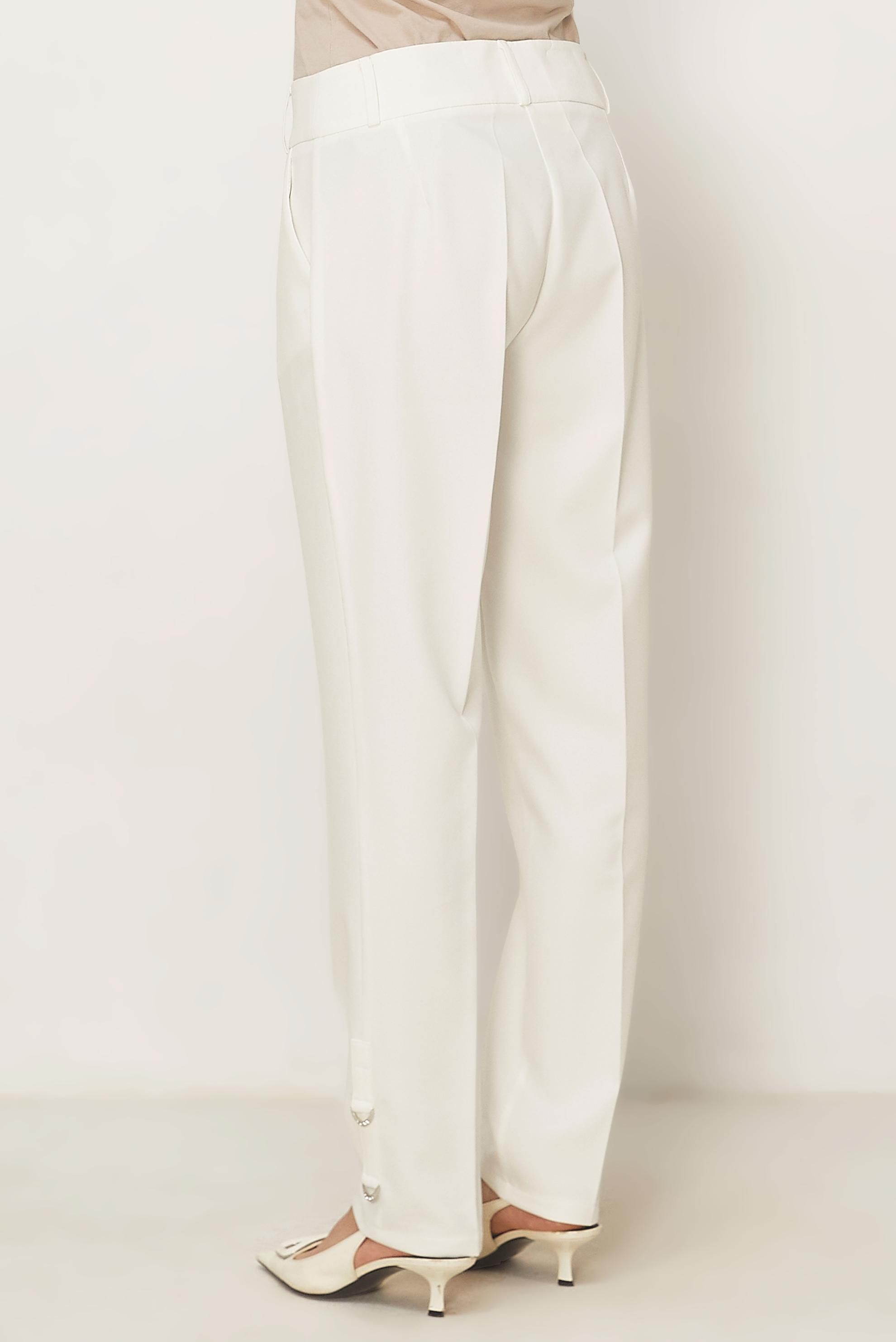 Hijab-Kleidung WEISS GERADE GESCHNITTENE HOSE 70942