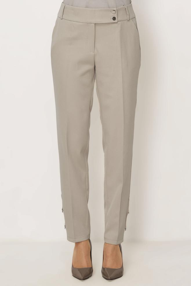 Hijab clothing BEIGE STRAIGHT CUT PANTS 70942 - ALVİNA