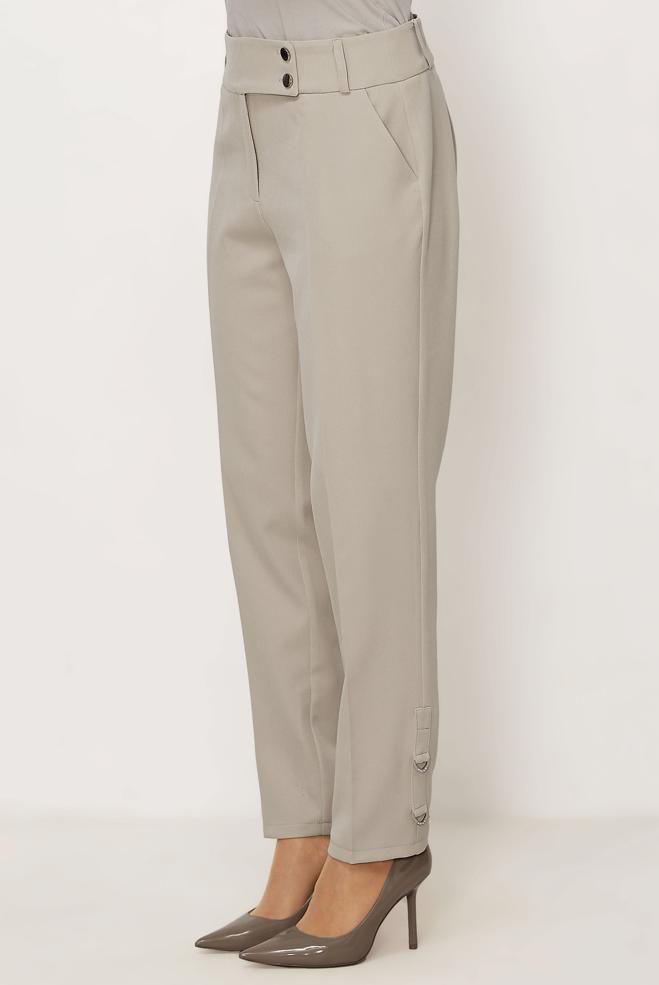 Hijab clothing BEIGE STRAIGHT CUT PANTS 70942 - ALVİNA