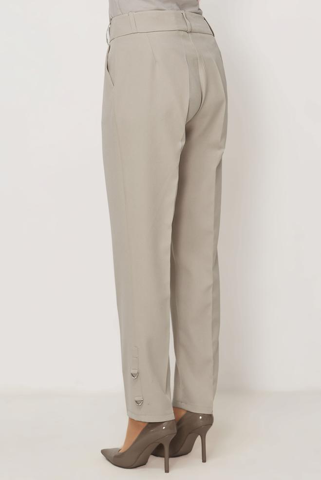Hijab clothing BEIGE STRAIGHT CUT PANTS 70942 - ALVİNA