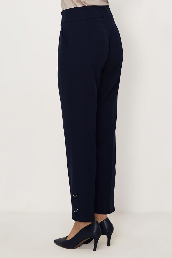 Hijab clothing NAVY BLUE STRAIGHT CUT PANTS 70942 - ALVİNA
