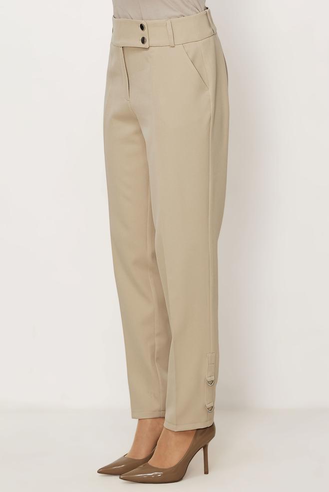 Hijab clothing BEIGE STRAIGHT CUT PANTS 70942 - ALVİNA
