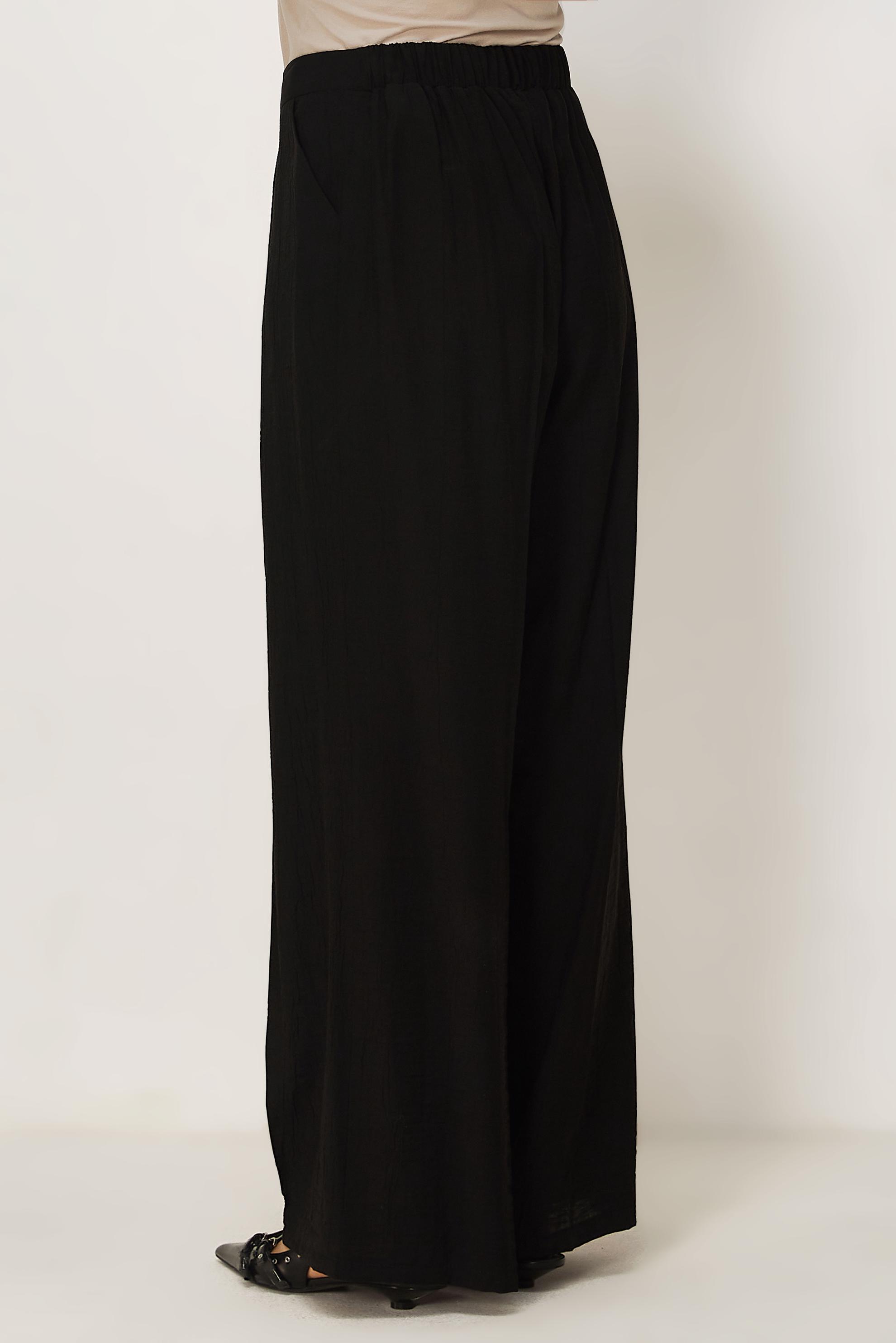 Tesettür giyim SİYAH GENİŞ PAÇA PANTOLON 70961