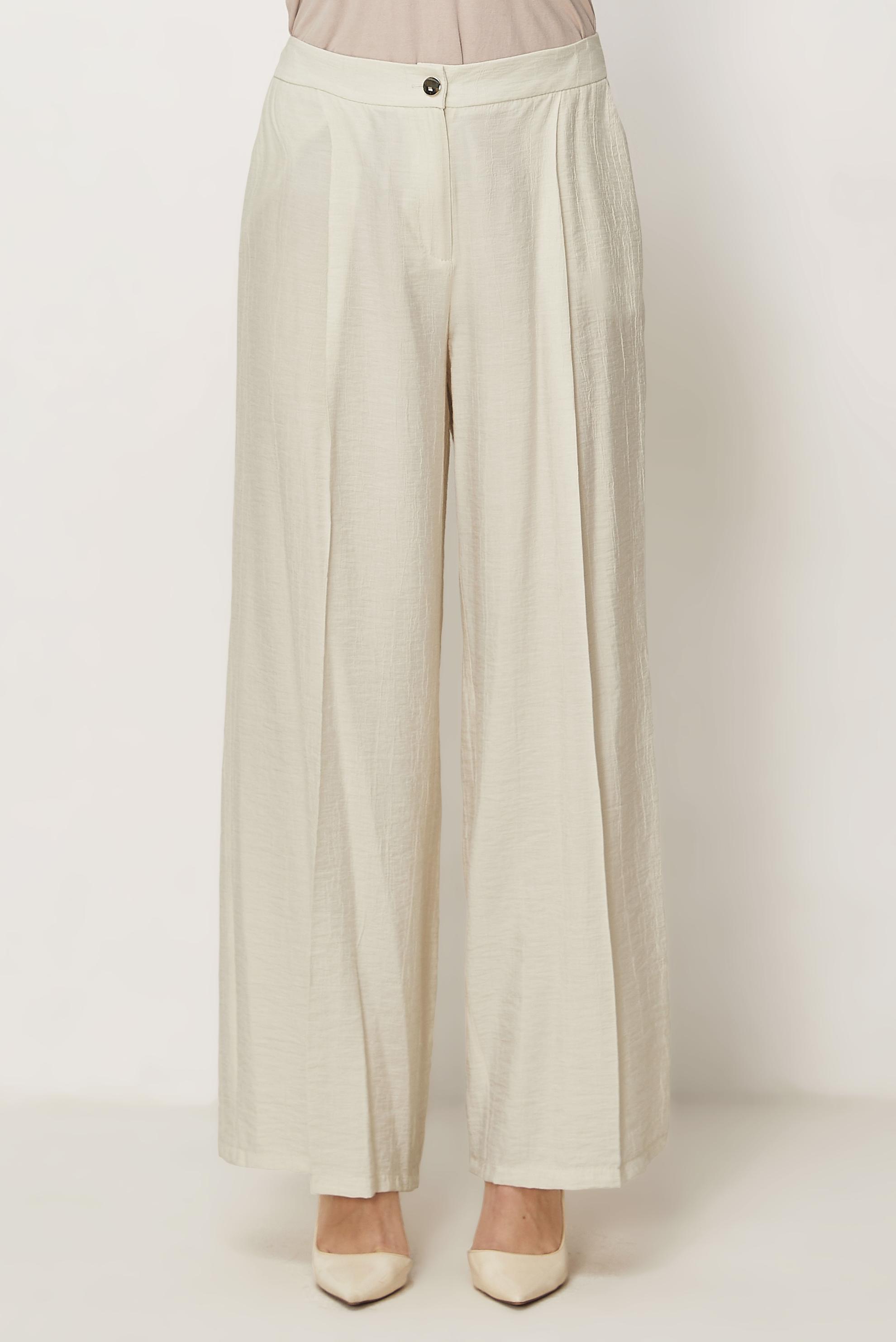 Tesettür giyim BEJ GENİŞ PAÇA PANTOLON 70961