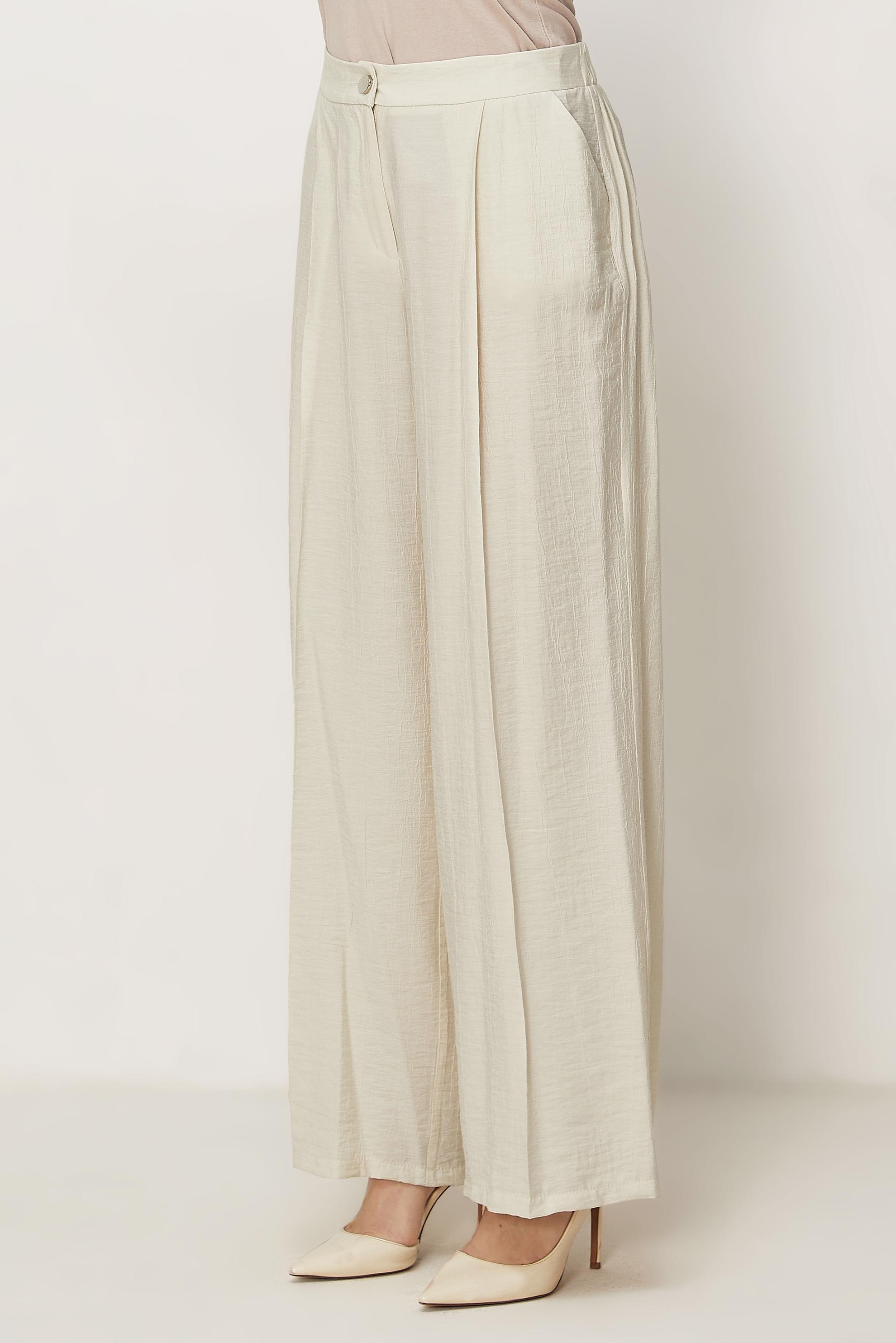 Tesettür giyim BEJ GENİŞ PAÇA PANTOLON 70961