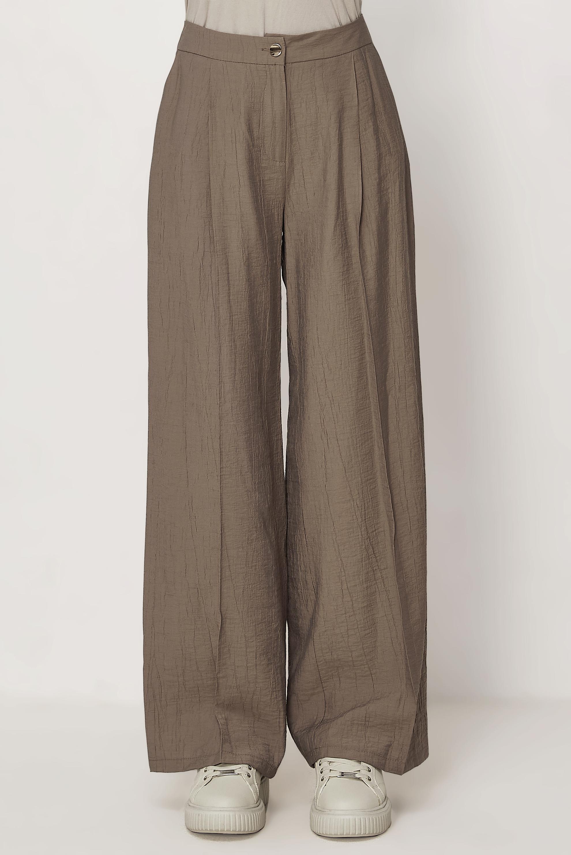 Tesettür giyim VİZON GENİŞ PAÇA PANTOLON 70961