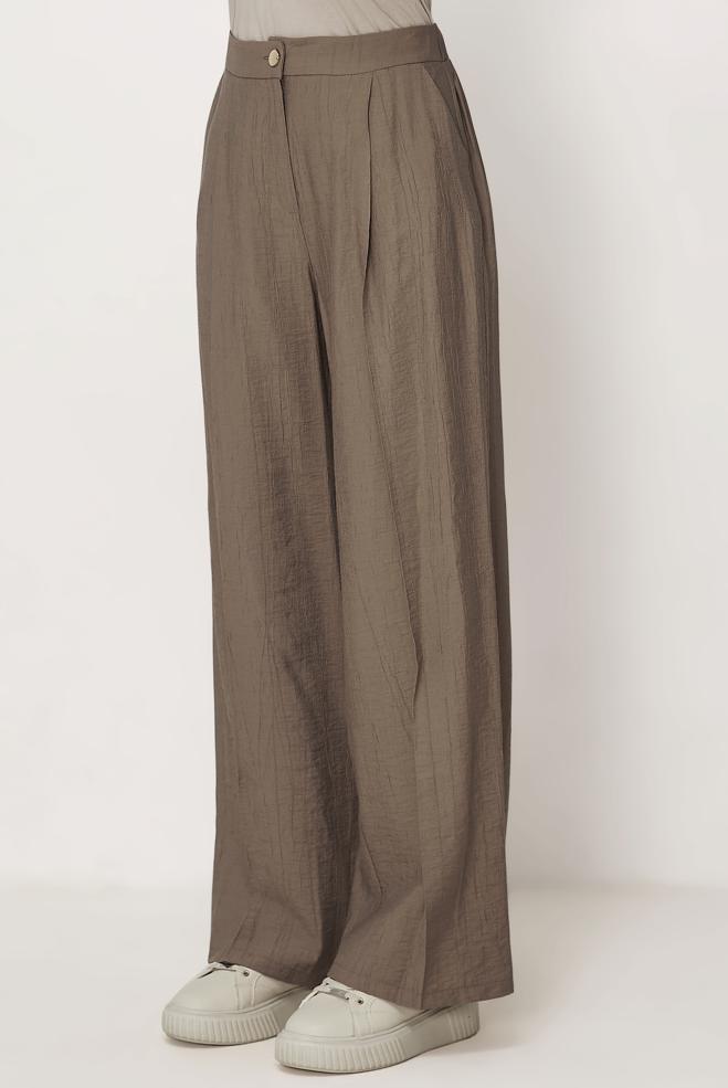 Hijab-Kleidung NERZ HOSE MIT WEITEM BEIN 70961 - ALVİNA