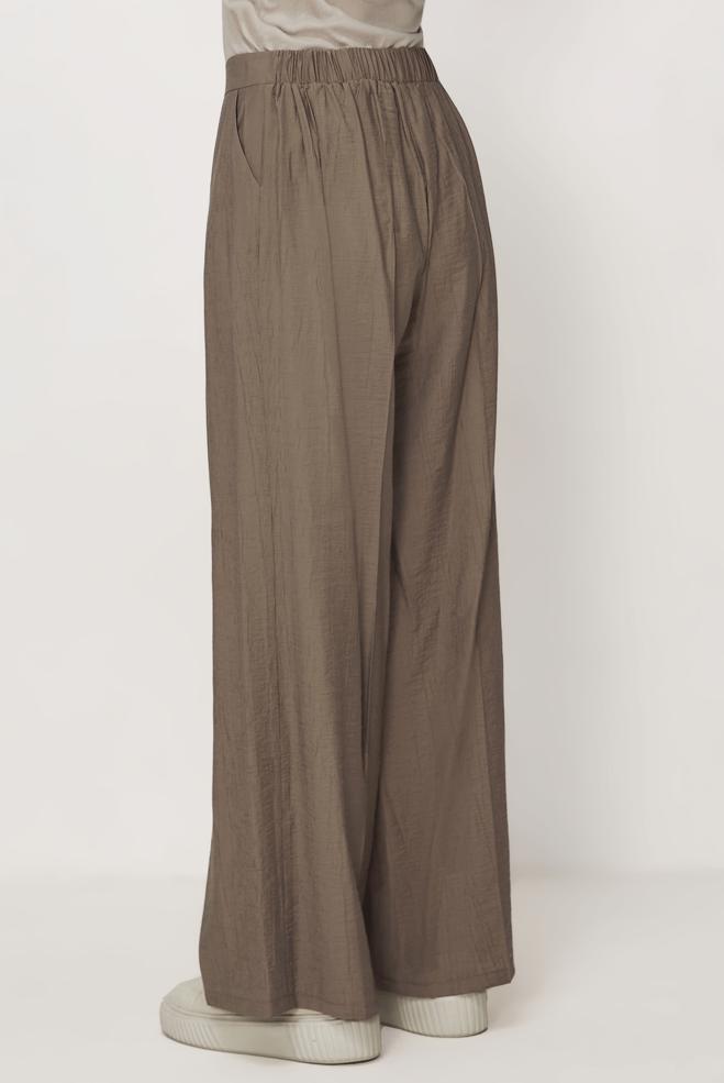 Hijab-Kleidung NERZ HOSE MIT WEITEM BEIN 70961 - ALVİNA