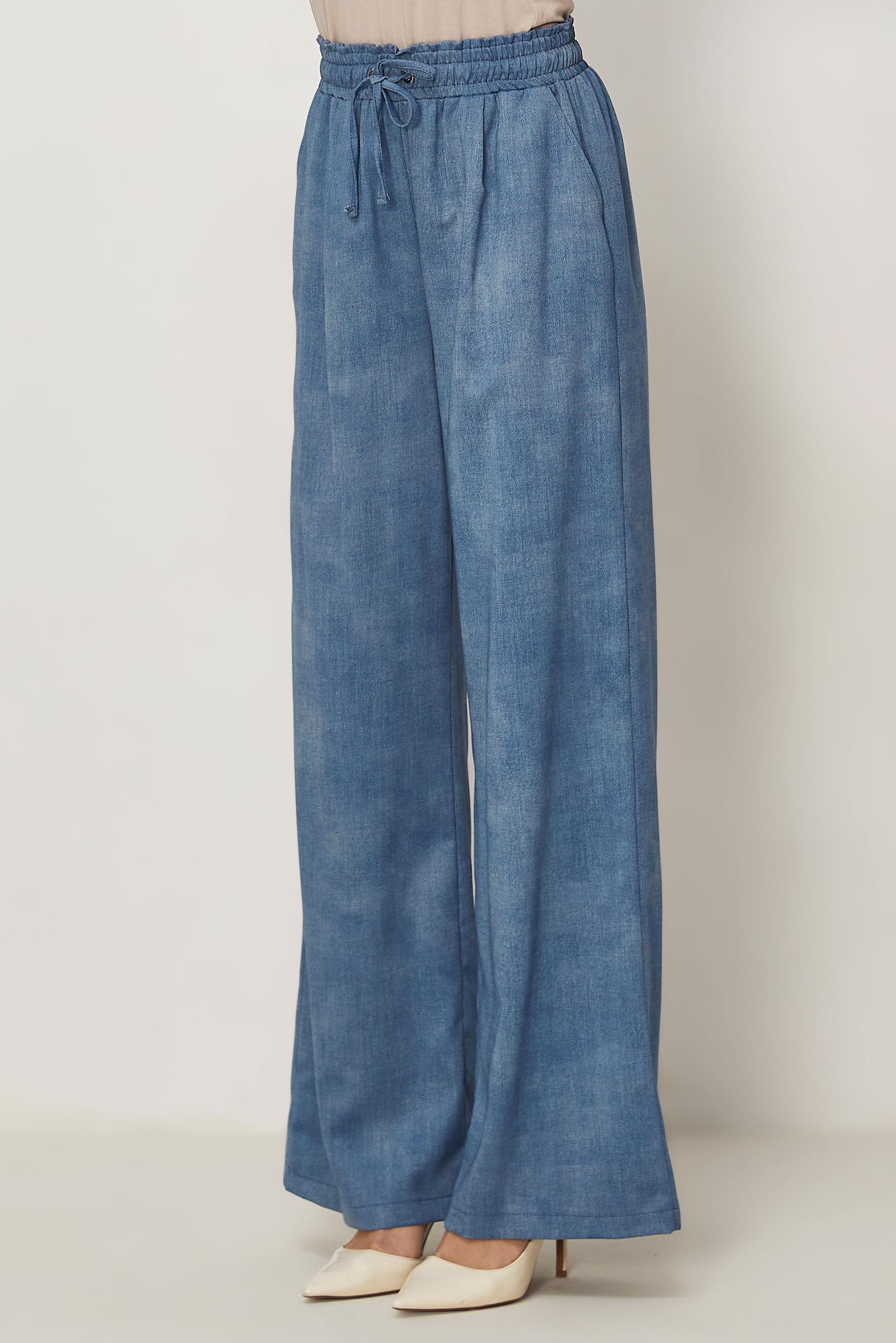 Hijab-Kleidung BLAU HOSE IM DENIM-LOOK 70966