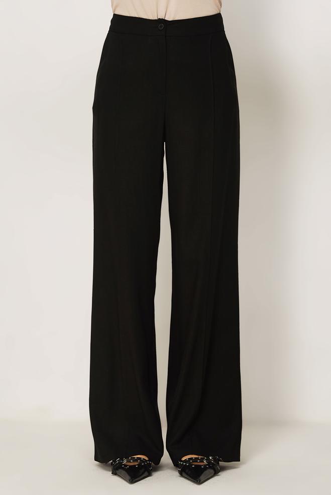 Vêtements hijab  PANTALON LARGE EN LIN 70967 - ALVİNA