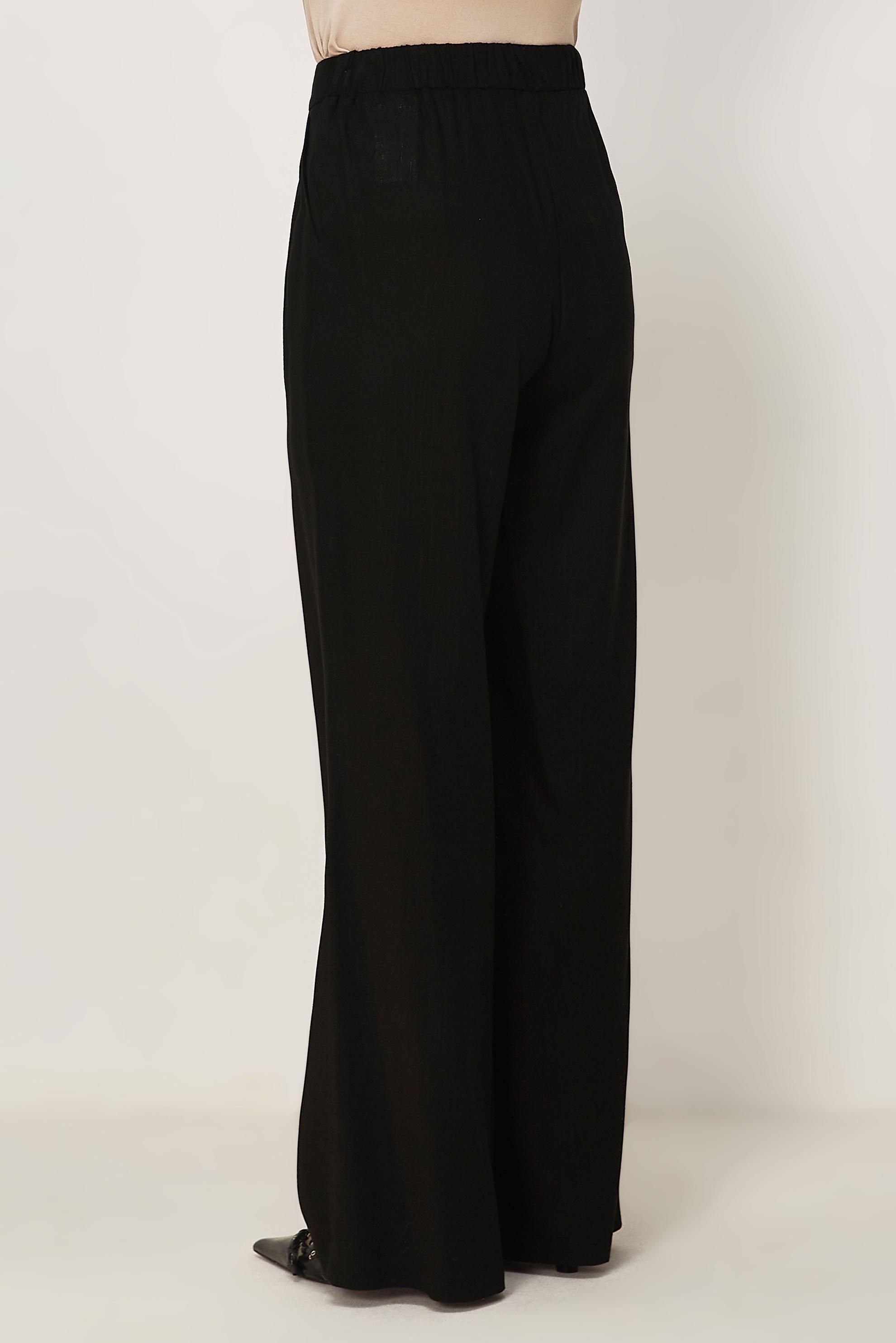 Vêtements hijab NOIR PANTALON LARGE EN LIN 70967