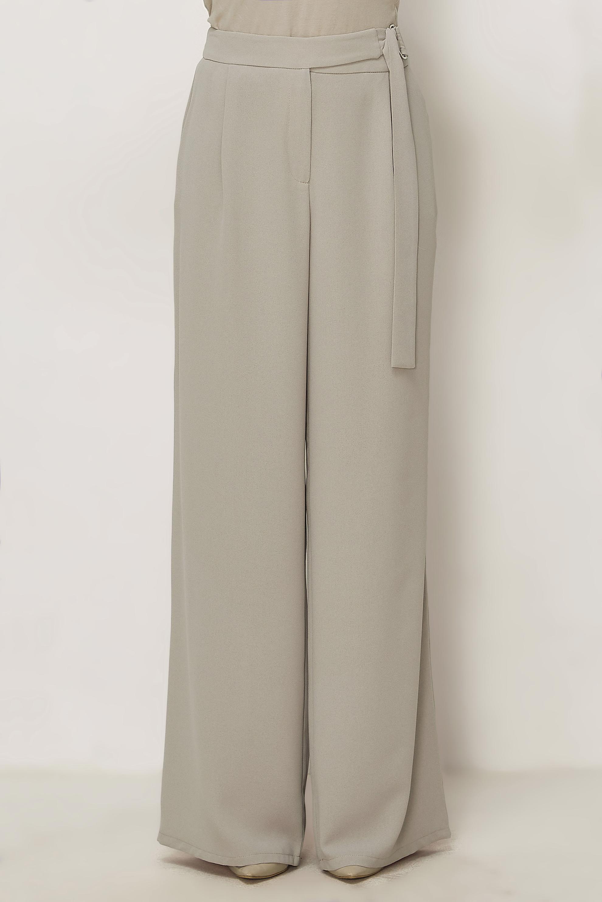 Hijab clothing BEIGE BELT DETAILED CREPE PANTS 70970