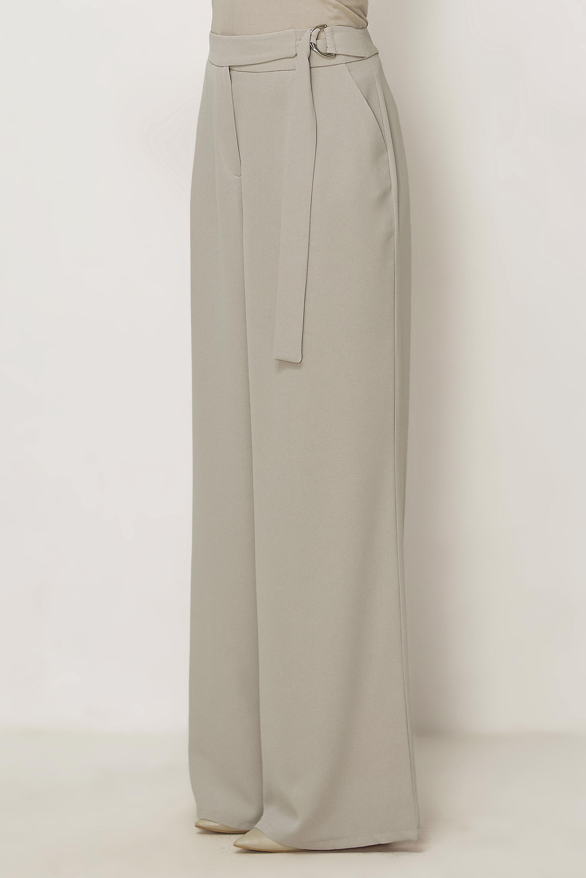 Hijab clothing BEIGE BELT DETAILED CREPE PANTS 70970