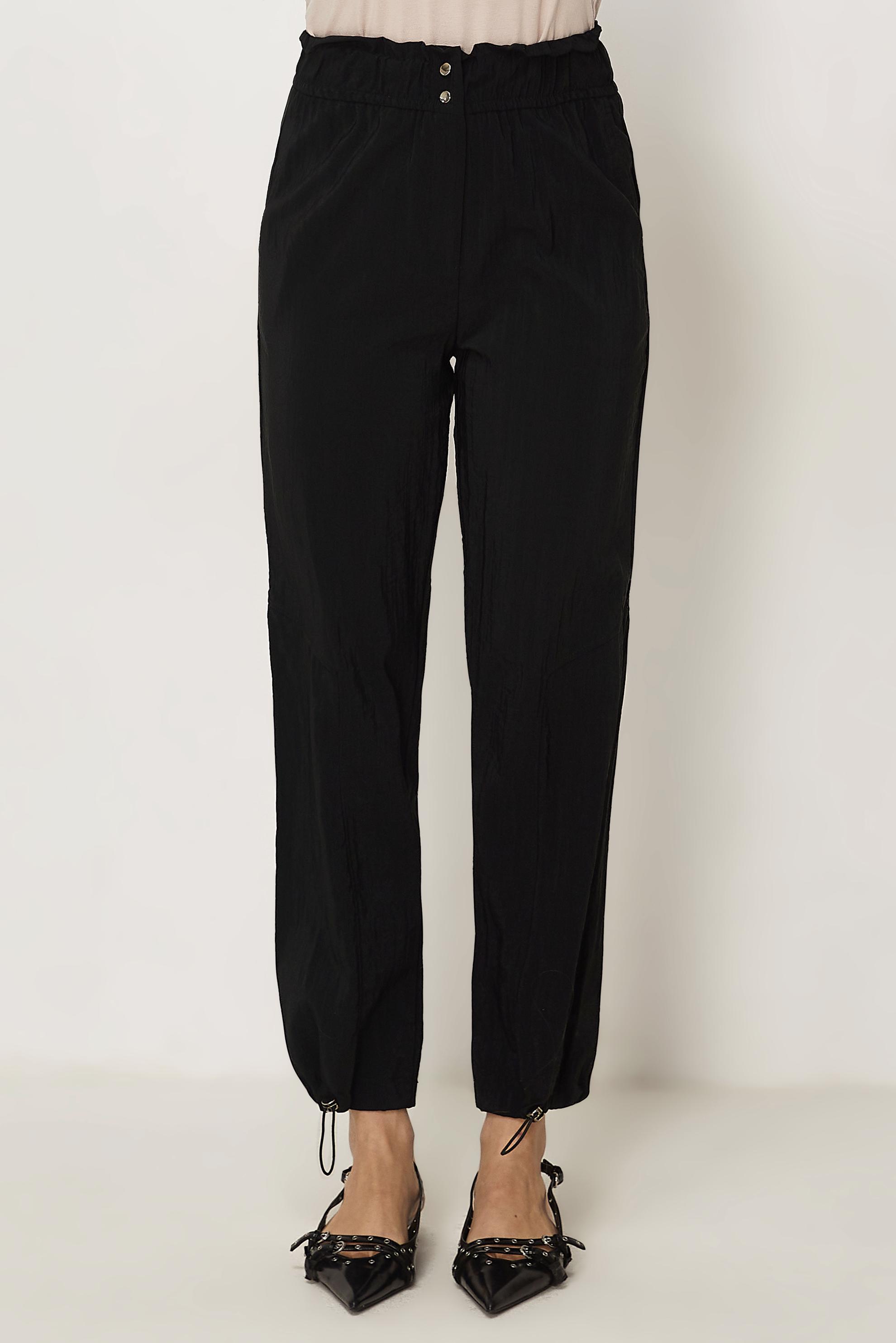 Tesettür giyim SİYAH PARAŞÜT KUMAŞ PANTOLON 70971