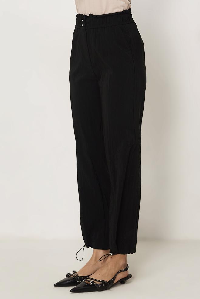Hijab-Kleidung SCHWARZ FALLSCHIRMHOSE 70971 - ALVİNA