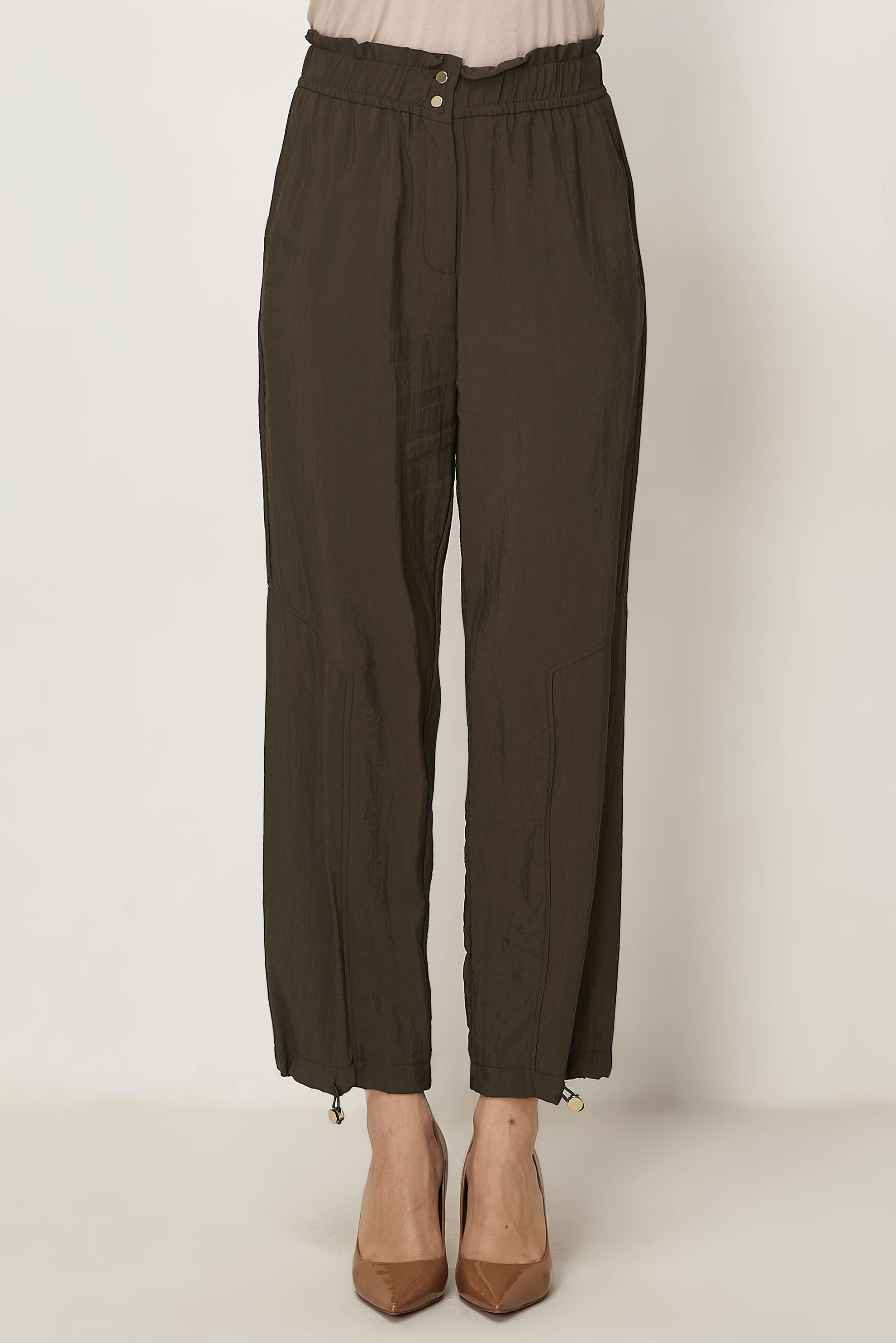 Tesettür giyim KAHVE PARAŞÜT KUMAŞ PANTOLON 70971