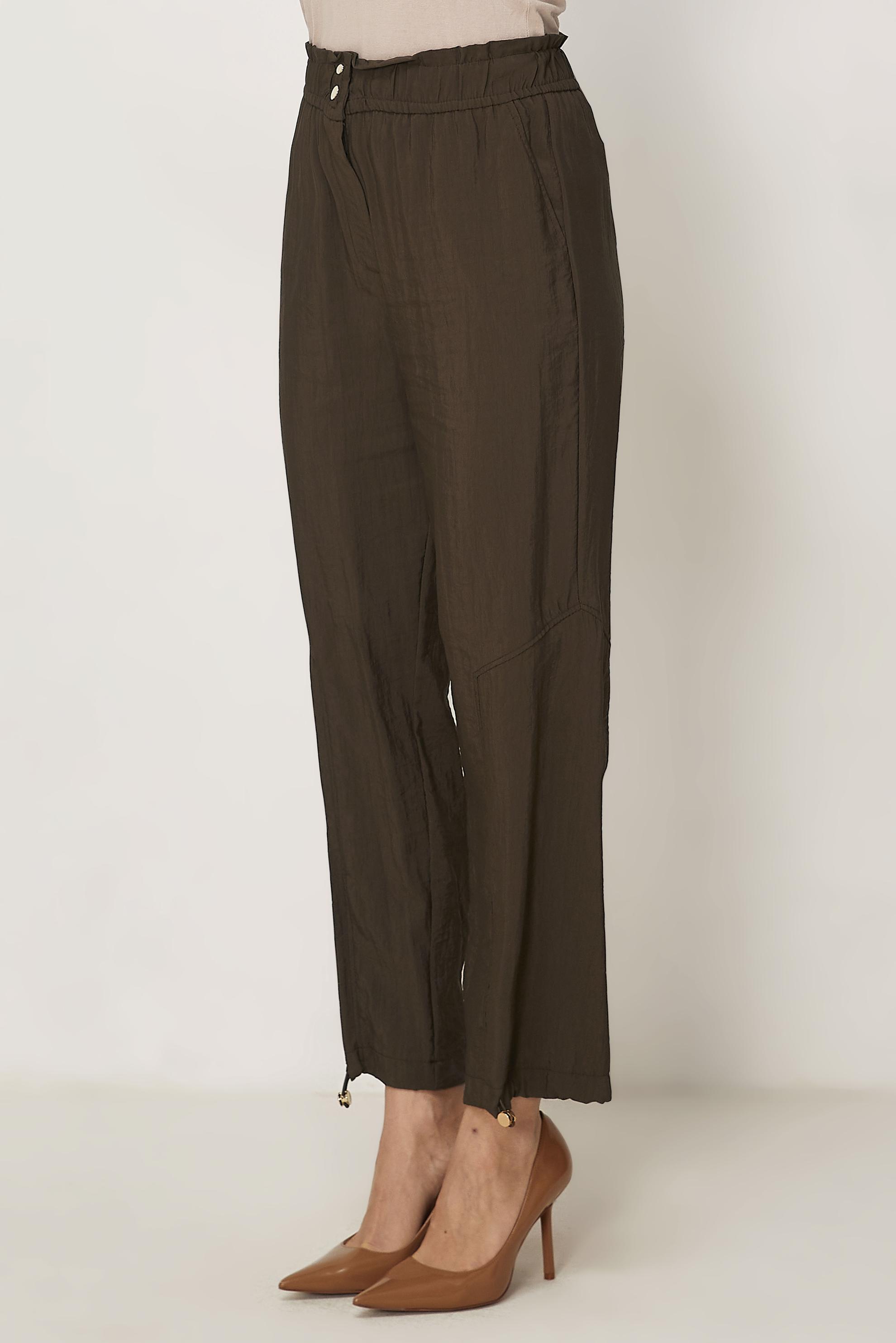 Tesettür giyim KAHVE PARAŞÜT KUMAŞ PANTOLON 70971