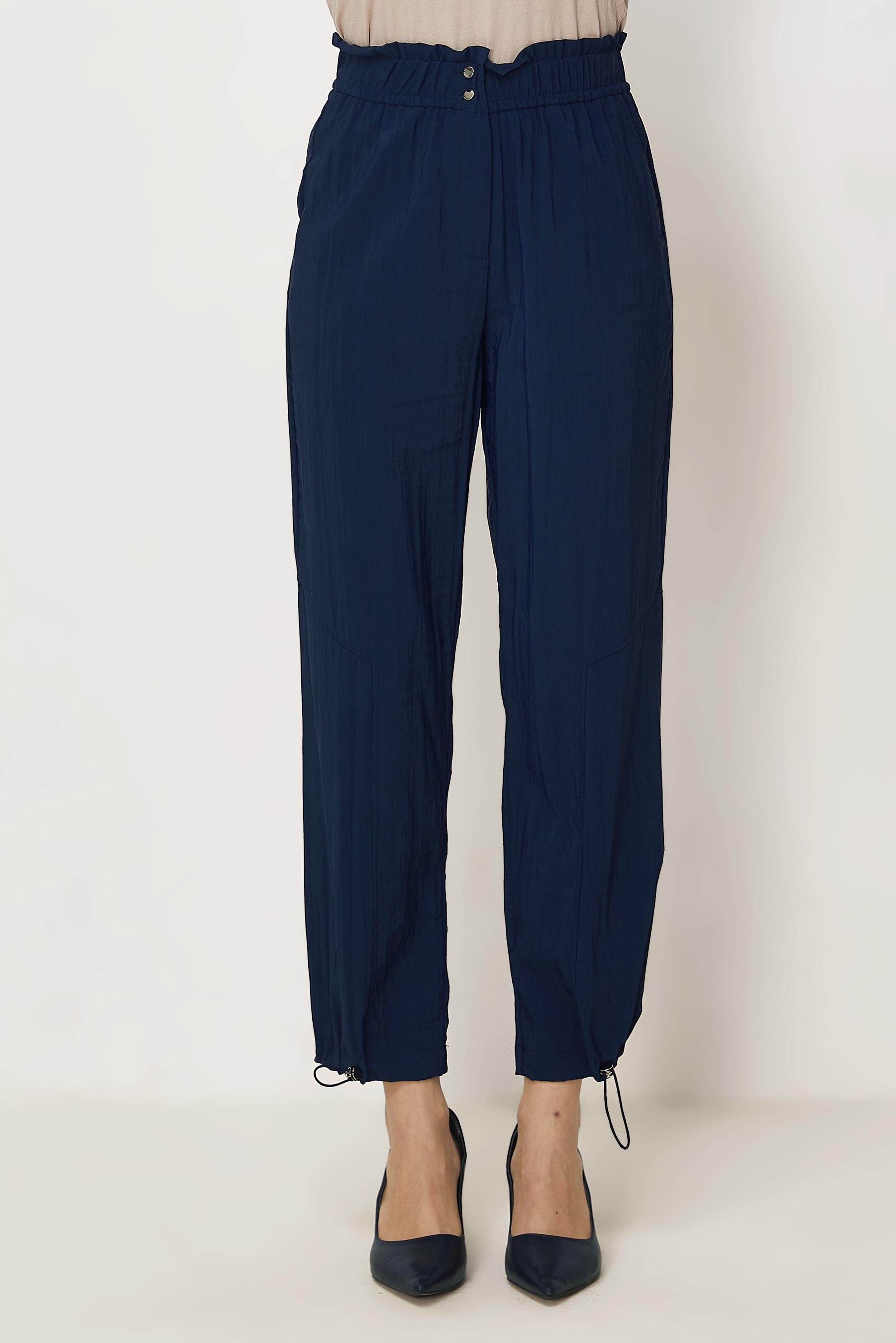 Tesettür giyim LACİVERT PARAŞÜT KUMAŞ PANTOLON 70971