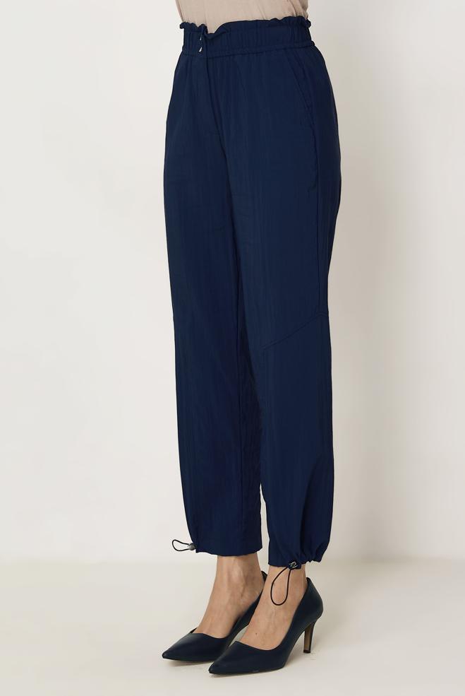 Hijab-Kleidung NAVY BLAU FALLSCHIRMHOSE 70971 - ALVİNA