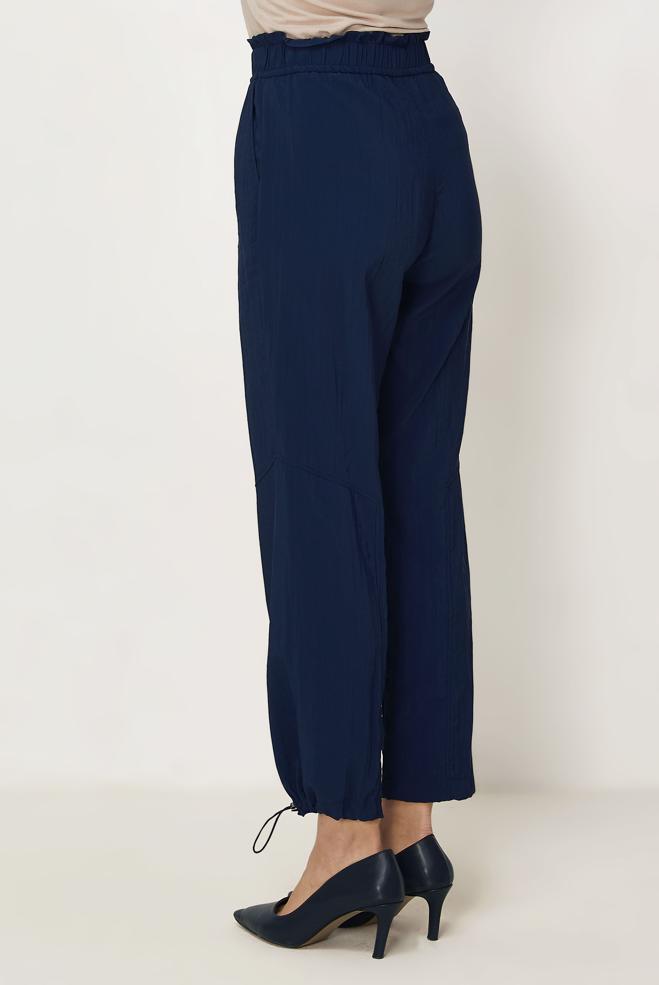 Hijab-Kleidung NAVY BLAU FALLSCHIRMHOSE 70971 - ALVİNA