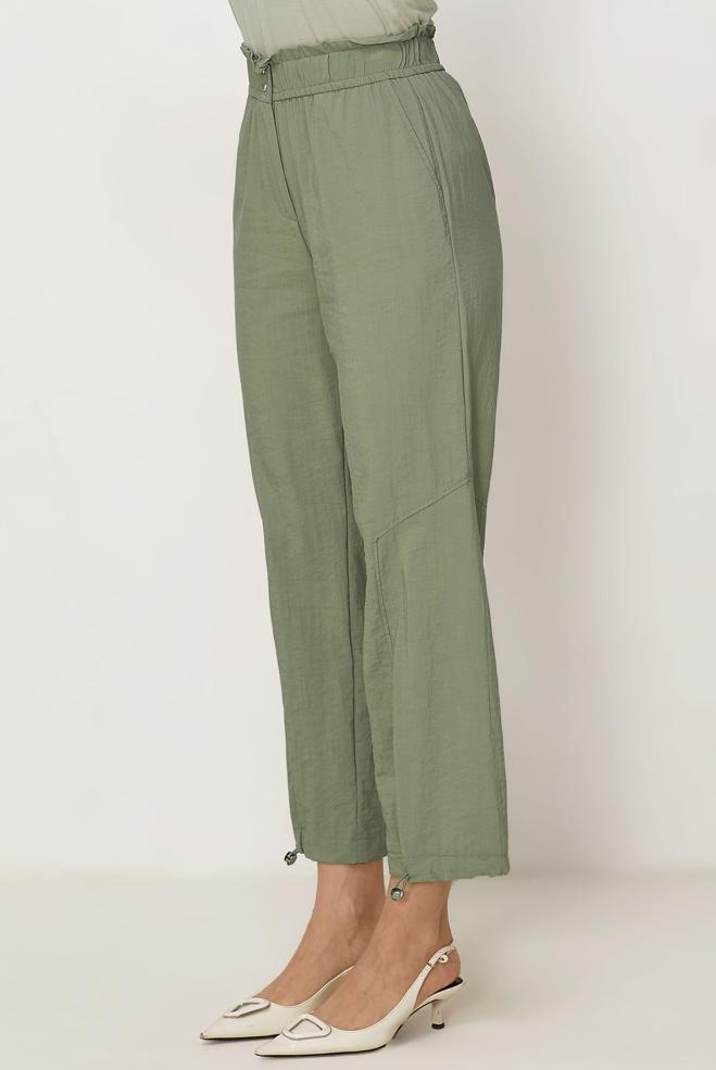 Hijab-Kleidung GRÜN FALLSCHIRMHOSE 70971 - ALVİNA