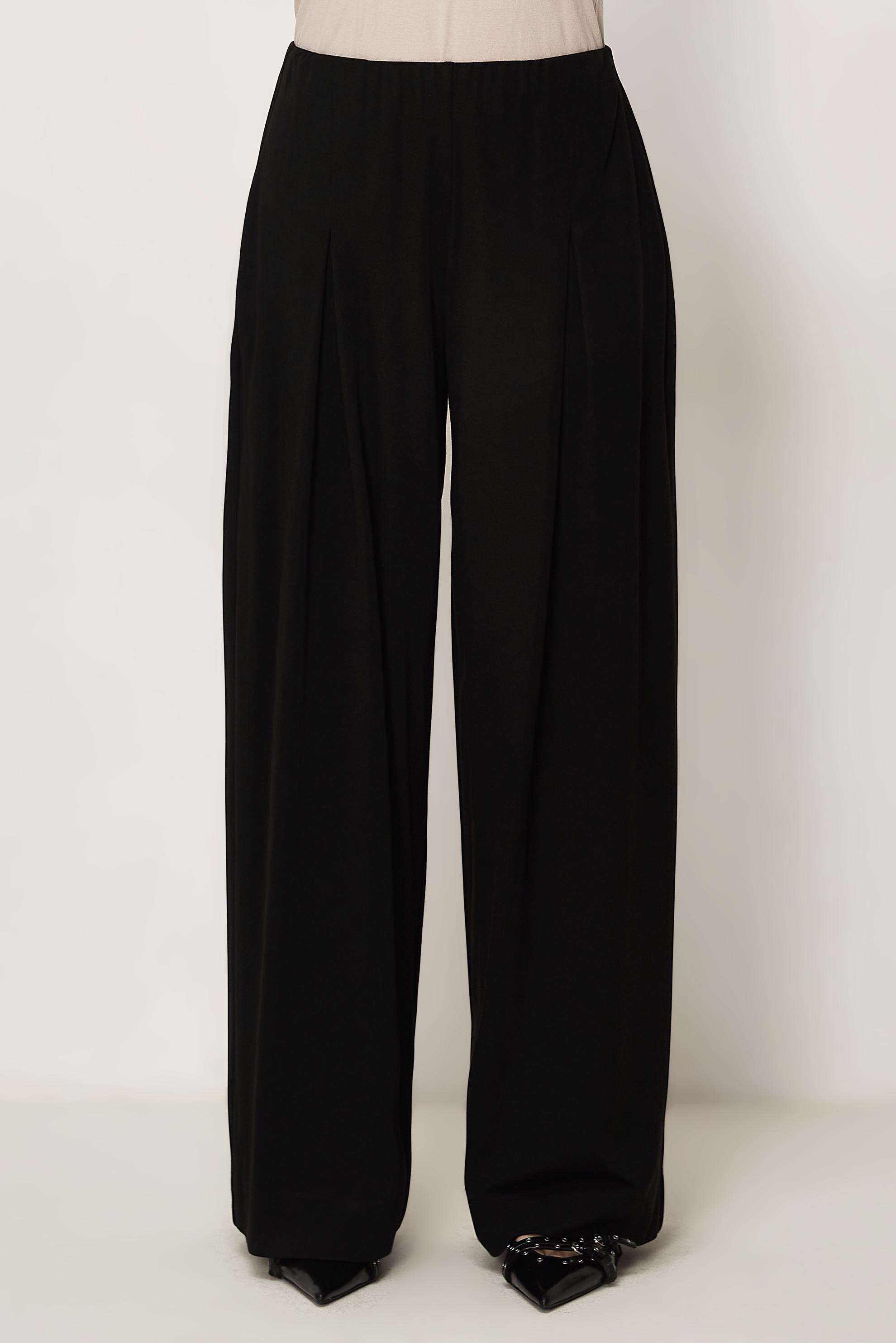 Tesettür giyim SİYAH PİLELİ PANTOLON 70972