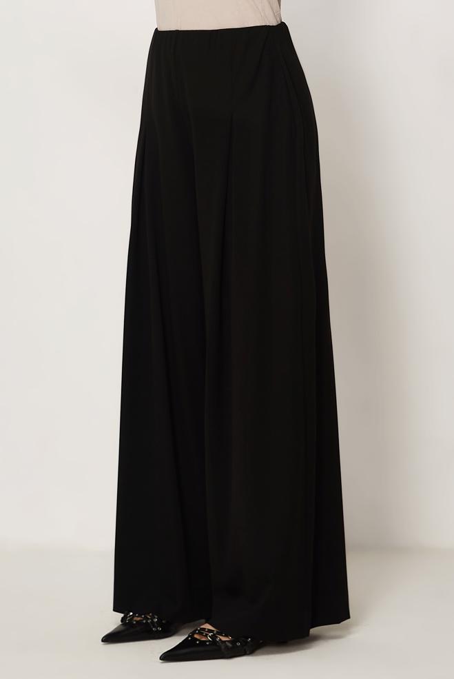 Hijab-Kleidung SCHWARZ BUNDFALTENHOSE 70972 - ALVİNA