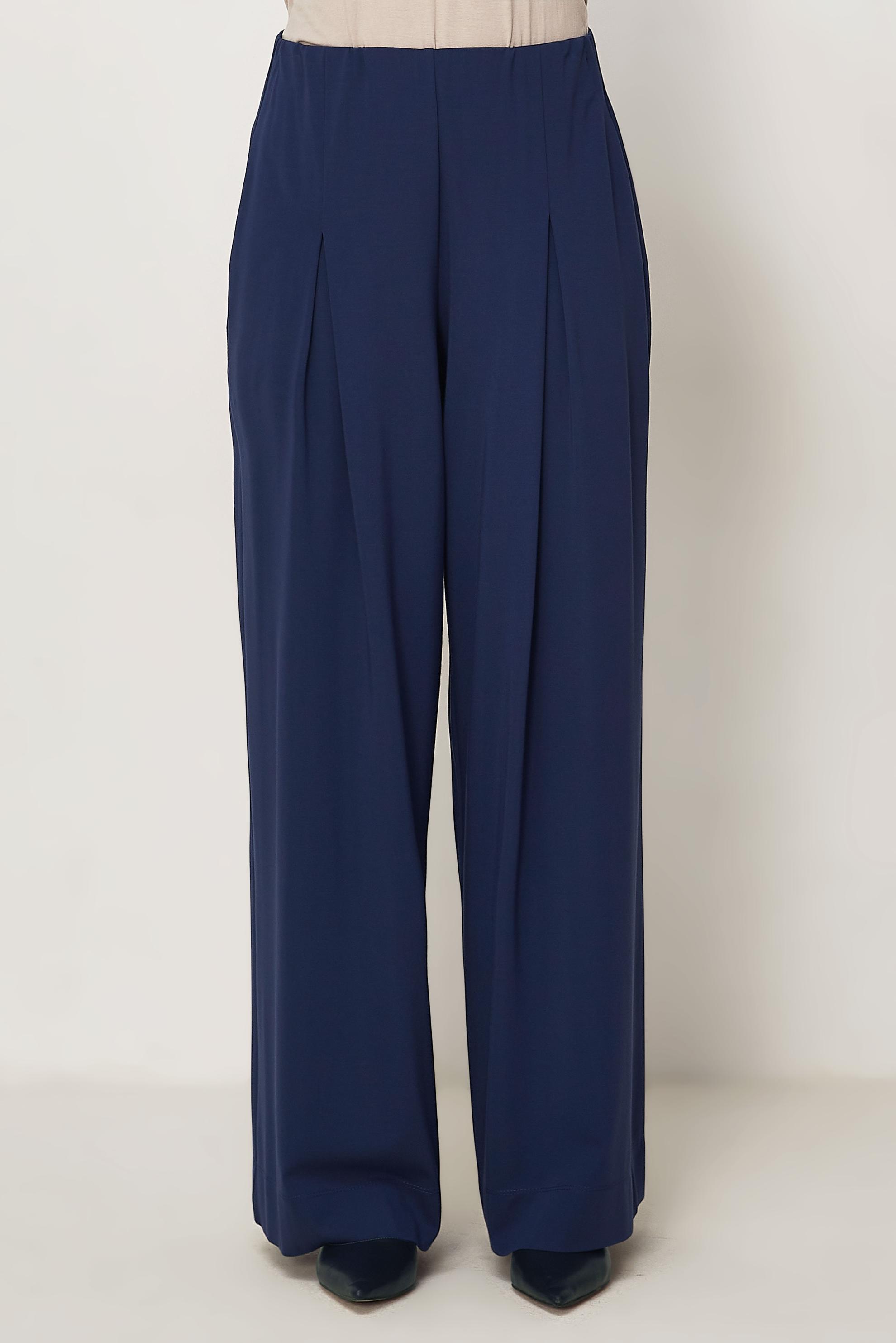 Tesettür giyim LACİVERT PİLELİ PANTOLON 70972