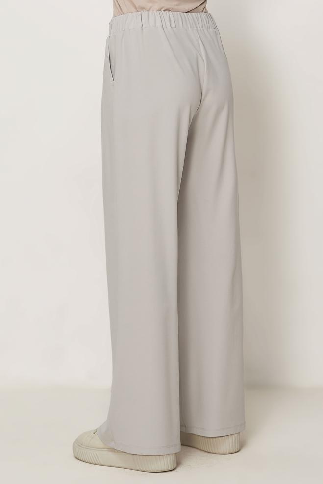 Hijab-Kleidung BEIGE MODALE HOSE MIT WEITEM BEIN 70973 - ALVİNA