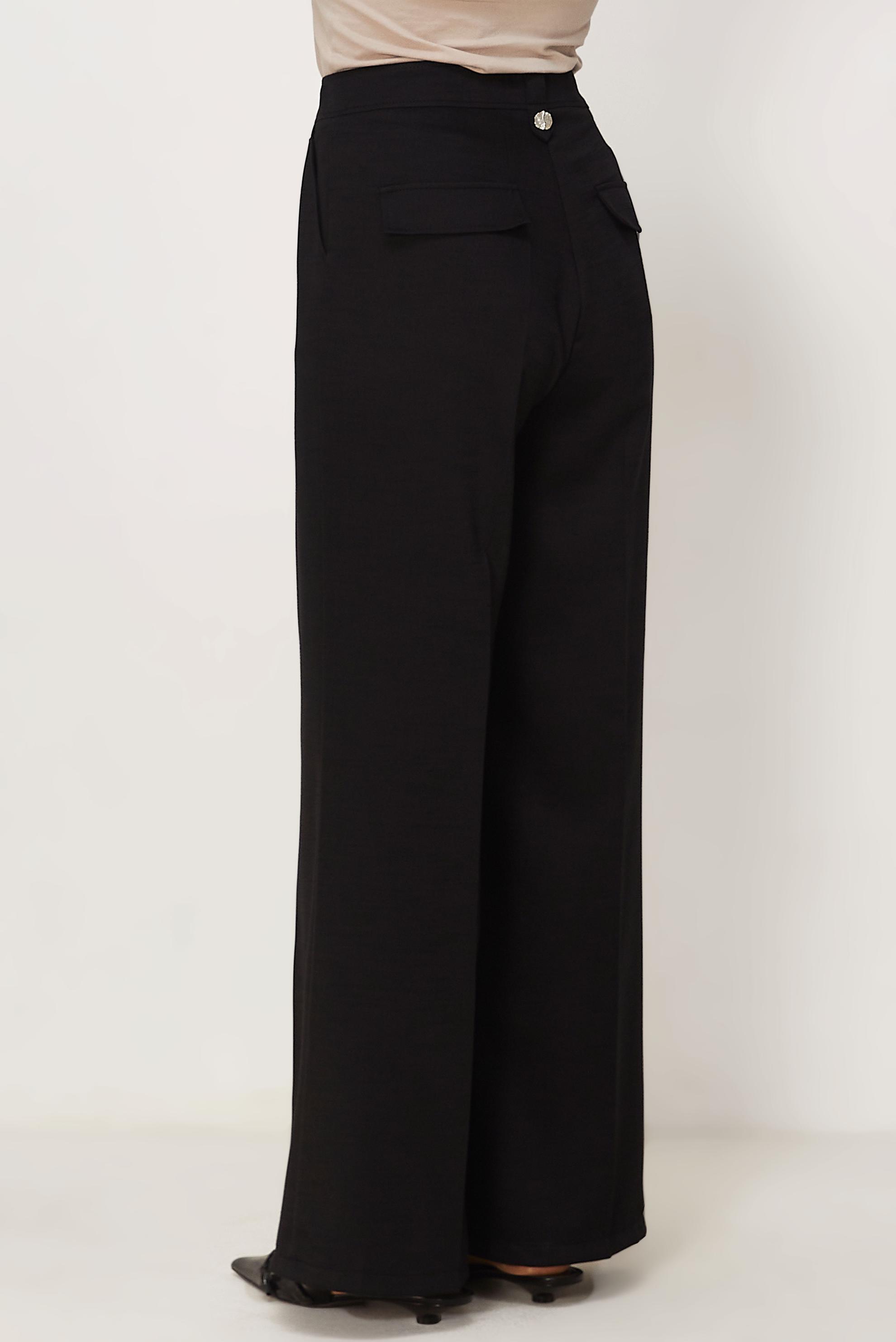 Tesettür giyim SİYAH GENİŞ PAÇA PANTOLON 70974