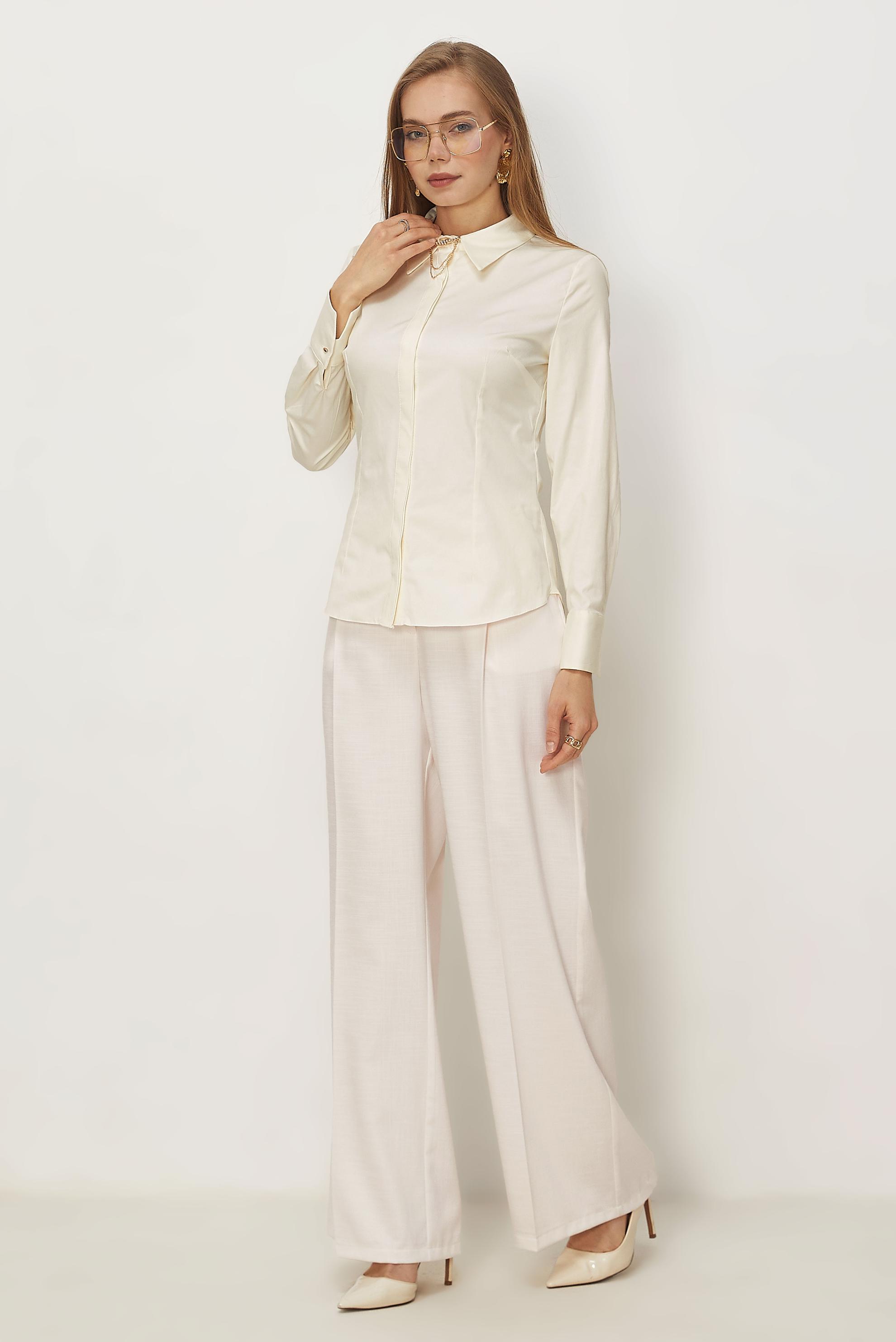 Hijab-Kleidung WEISS HOSE MIT WEITEM BEIN 70974