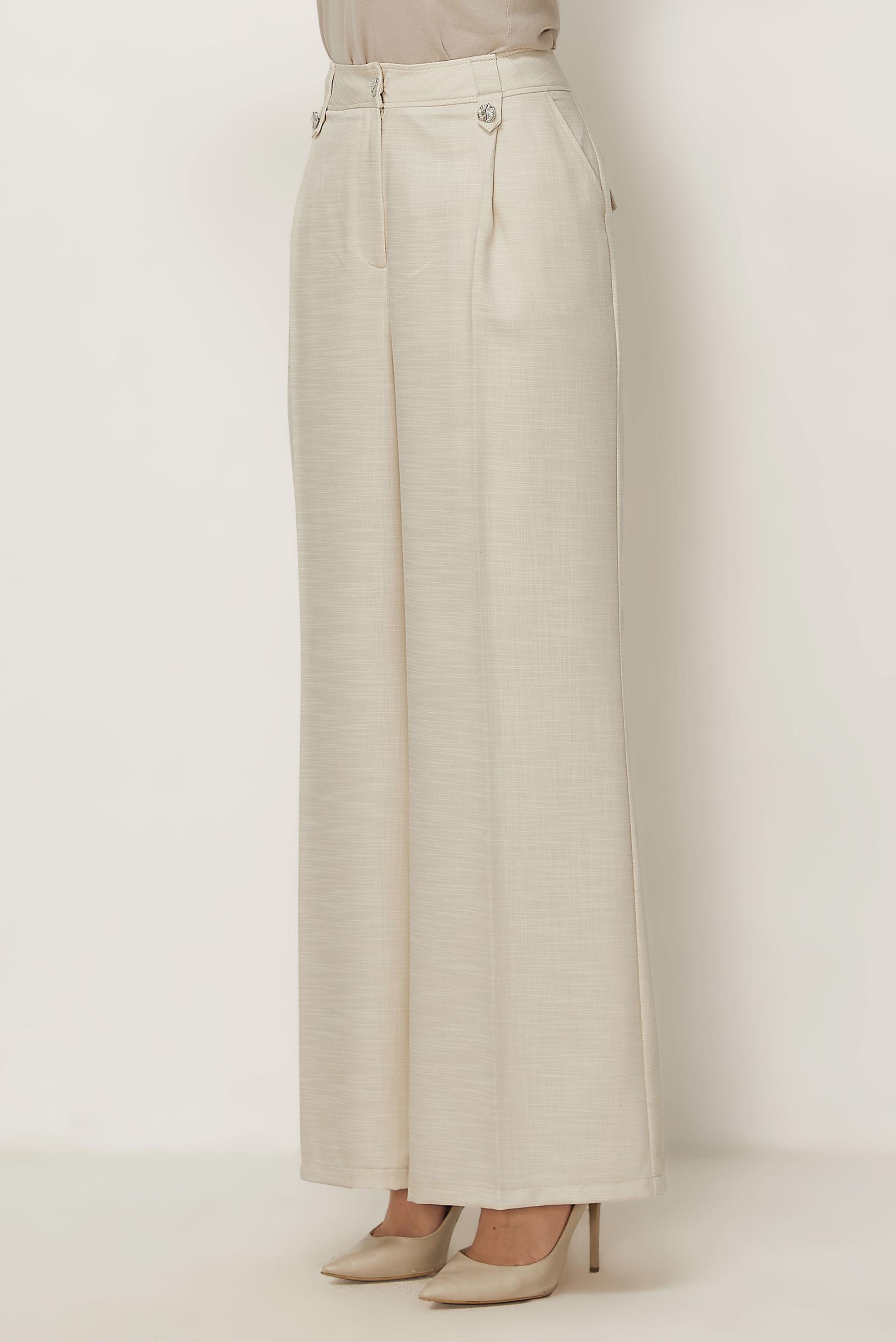 Hijab clothing BEIGE WIDE LEG PANTS 70974