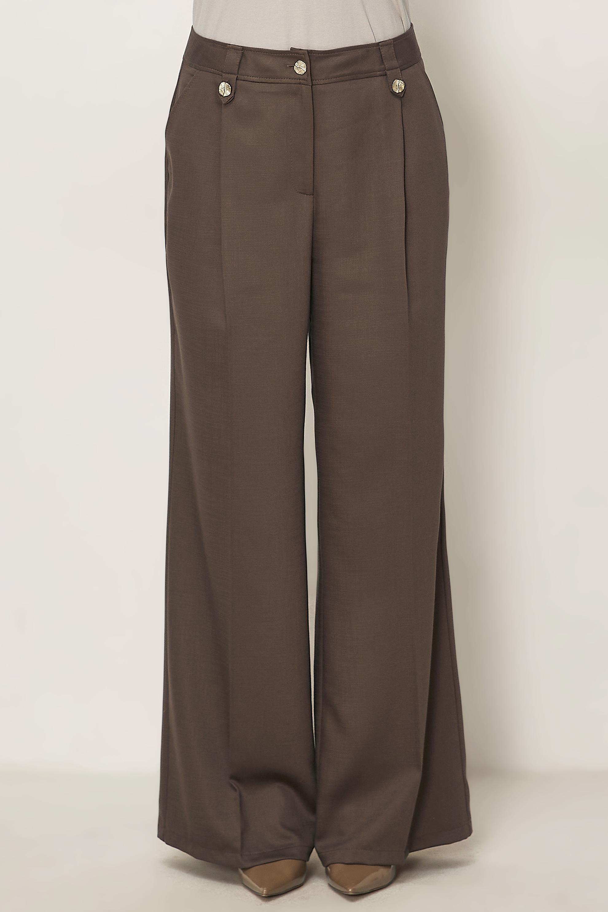 Hijab clothing BROWN WIDE LEG PANTS 70974