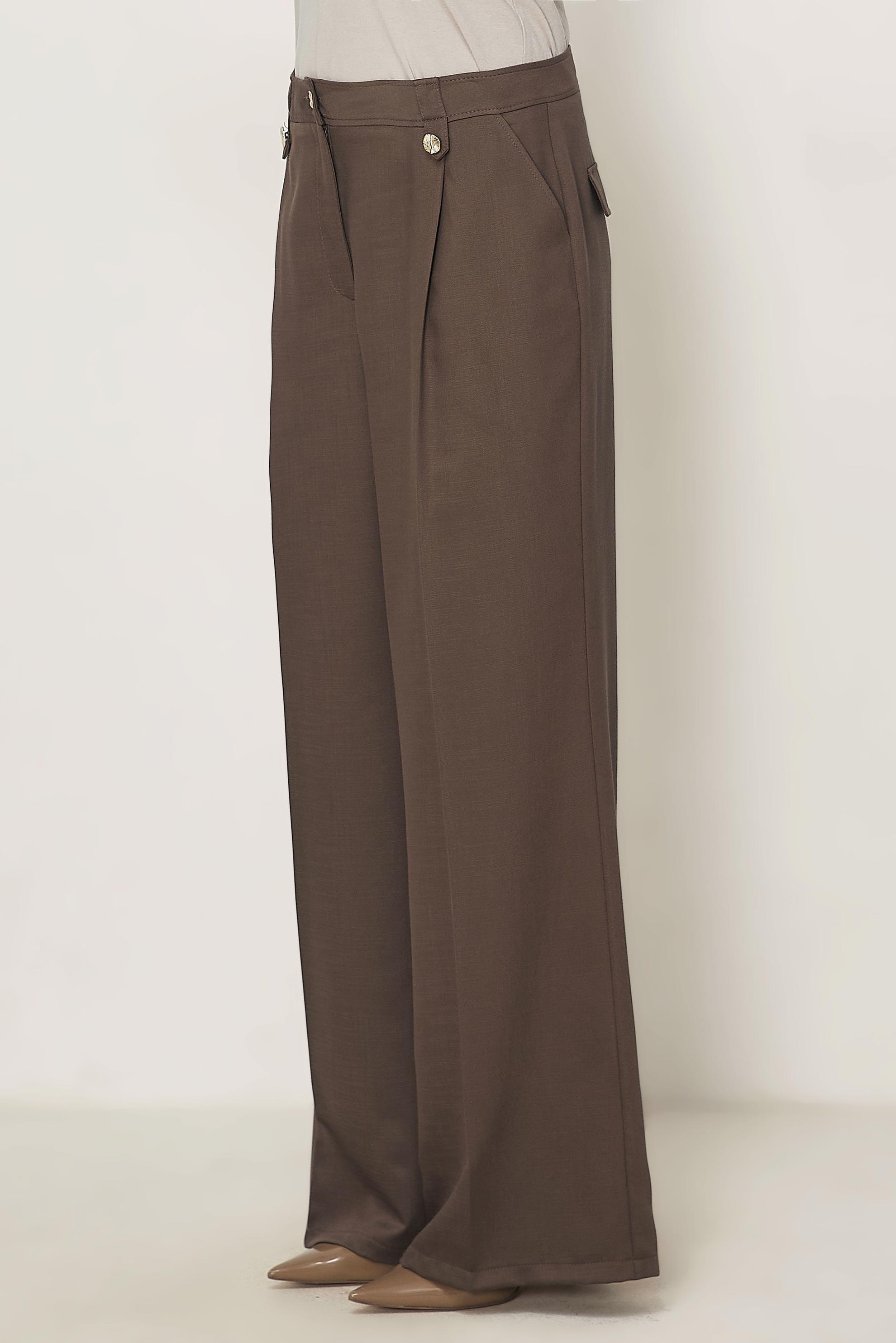 Hijab clothing BROWN WIDE LEG PANTS 70974