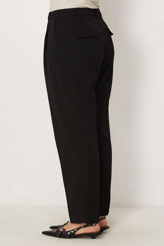 Hijab-Kleidung SCHWARZ KAROTTENHOSE 70975 - ALVİNA