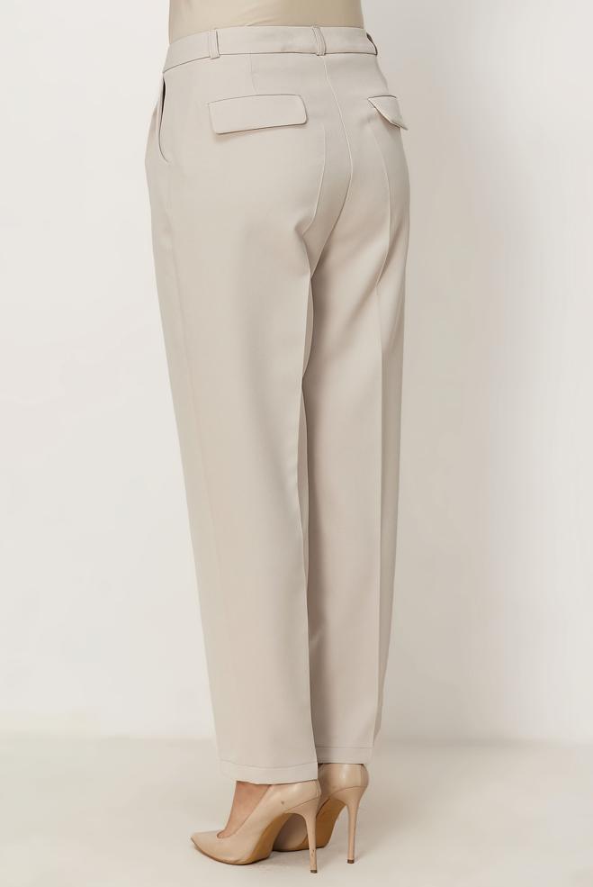 Hijab-Kleidung BEIGE KAROTTENHOSE 70975 - ALVİNA