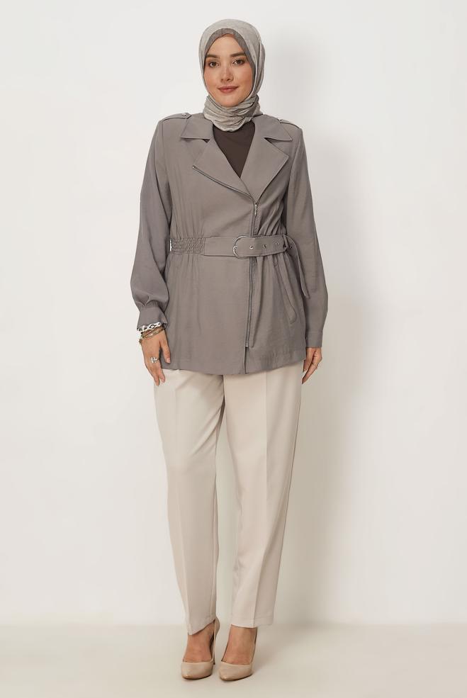 Hijab-Kleidung BEIGE KAROTTENHOSE 70975 - ALVİNA