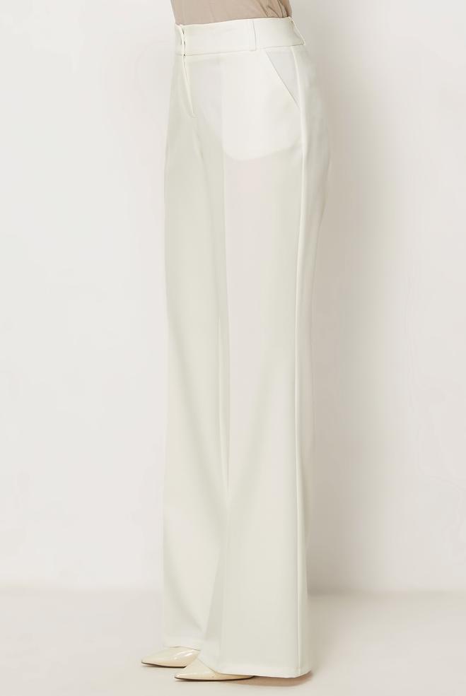 Hijab-Kleidung WEISS SCHLAGHOSE 70976 - ALVİNA