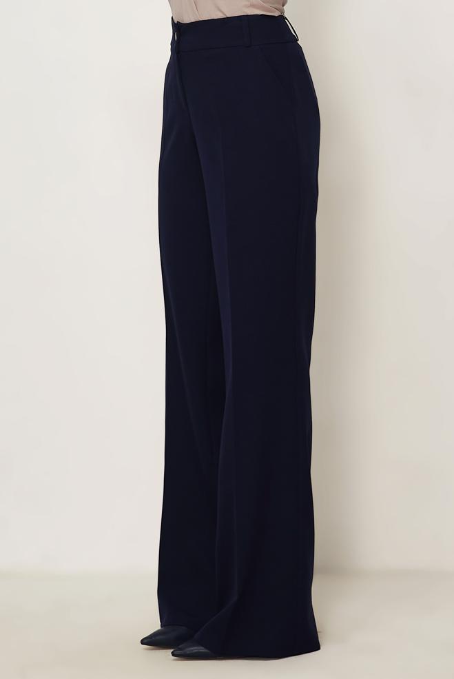 Hijab clothing NAVY BLUE FLARE PANTS 70976 - ALVİNA