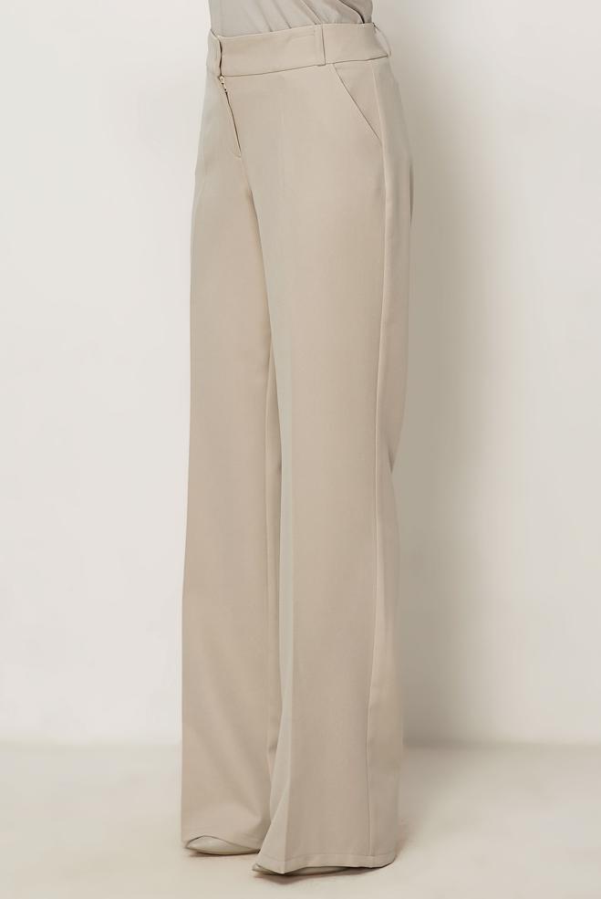 Hijab-Kleidung BEIGE SCHLAGHOSE 70976 - ALVİNA