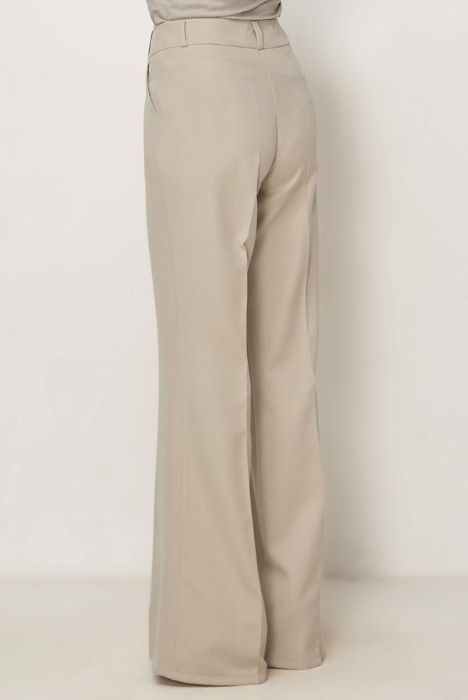 Hijab-Kleidung BEIGE SCHLAGHOSE 70976 - ALVİNA