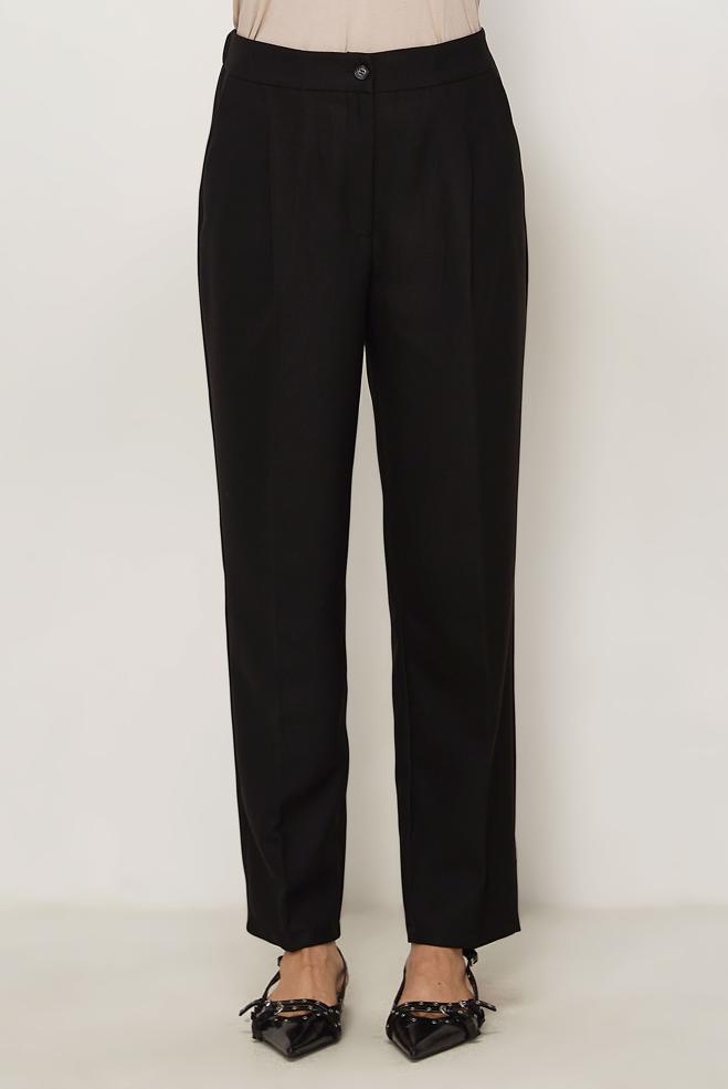 Hijab clothing BLACK CARROT-CUT PANTS 70977 - ALVİNA