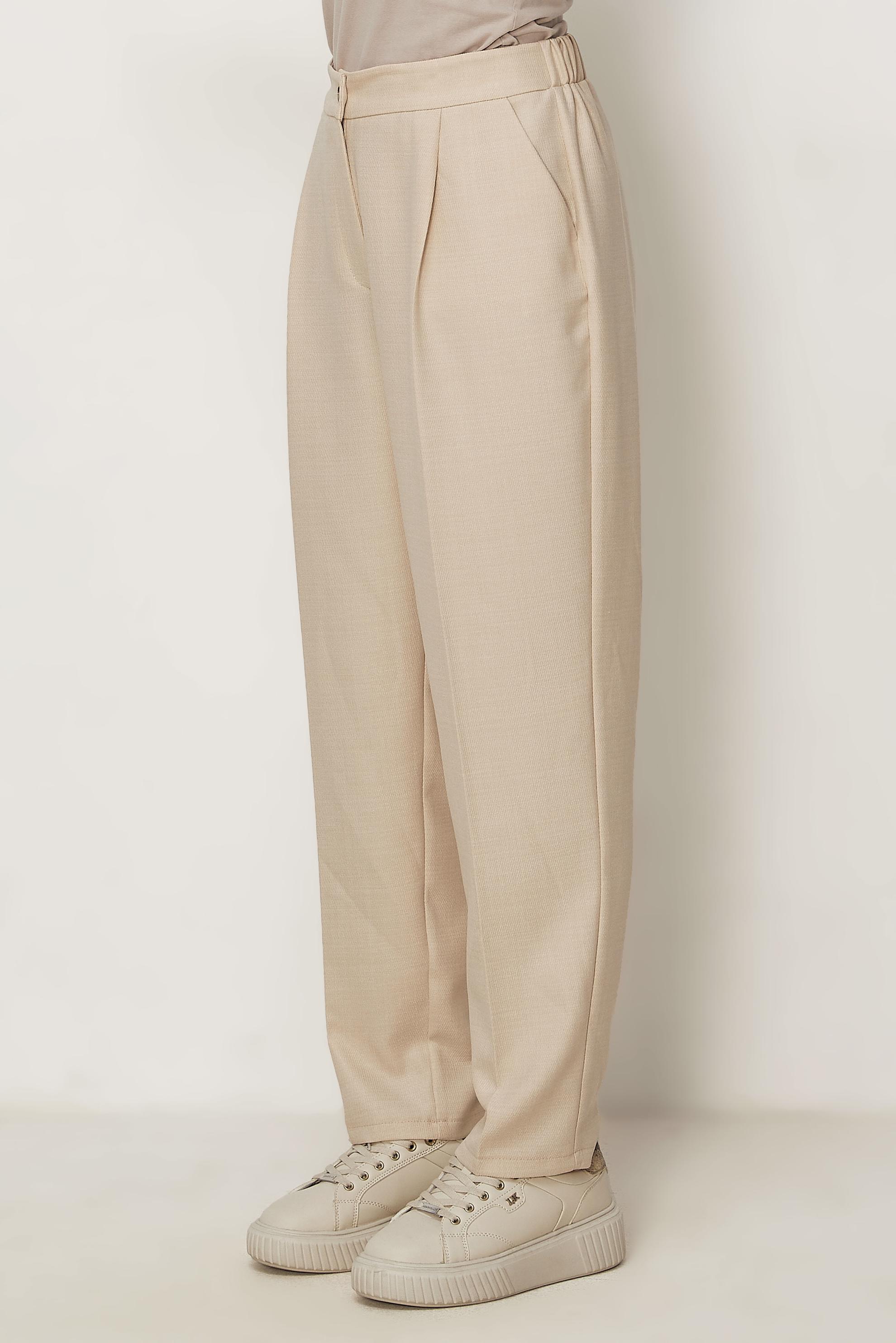 Hijab clothing ECRU CARROT-CUT PANTS 70977