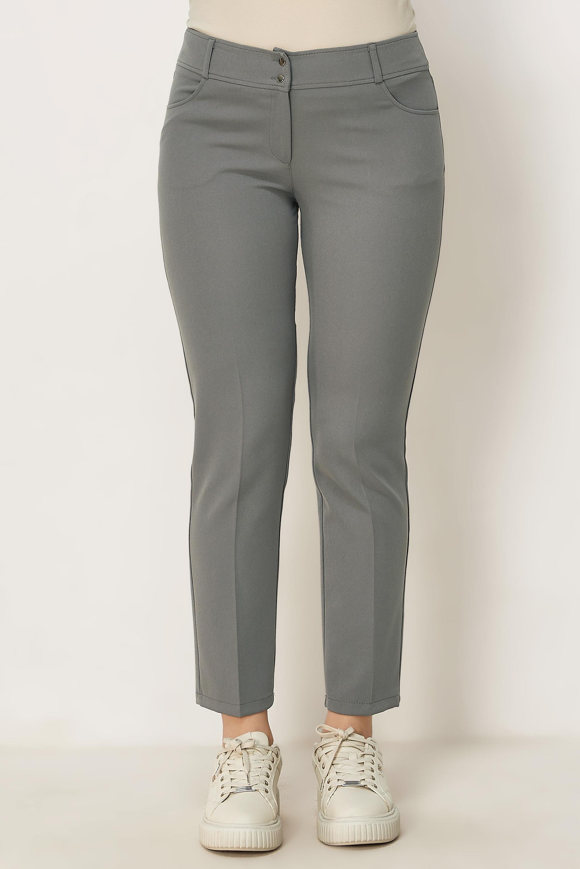 Hijab-Kleidung GRAU GERADE GESCHNITTENE HOSE 70979
